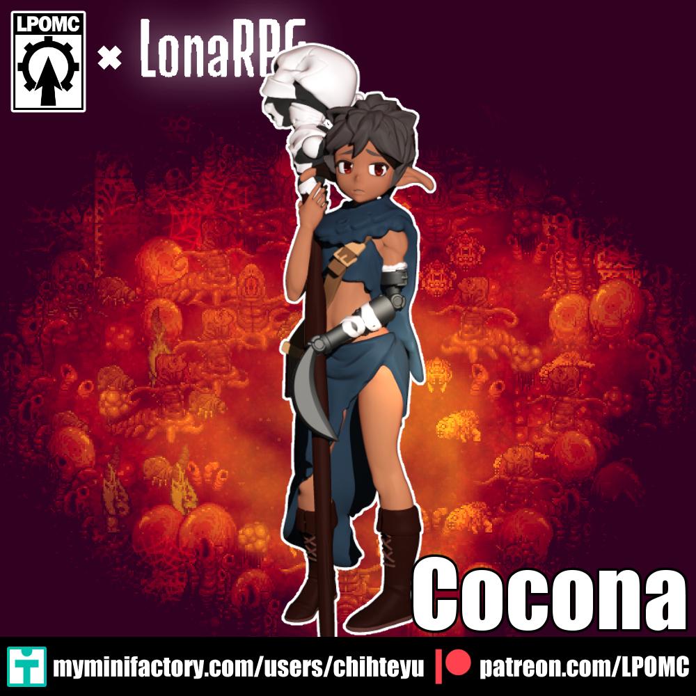 LonaRPG Miniature (7 Variations) - 28mm / 32mm / 36mm / 75mm - LPOMC - Unpainted Resin Printed Figure for D&D, TTRPGs, and Board Games