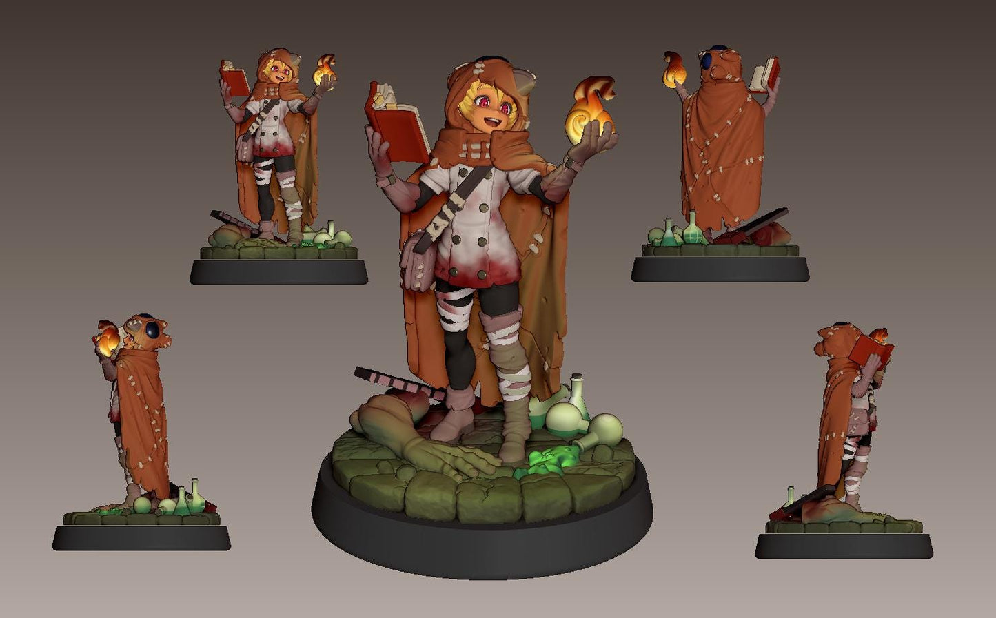 LonaRPG Miniature (7 Variations) - 28mm / 32mm / 36mm / 75mm - LPOMC - Unpainted Resin Printed Figure for D&D, TTRPGs, and Board Games
