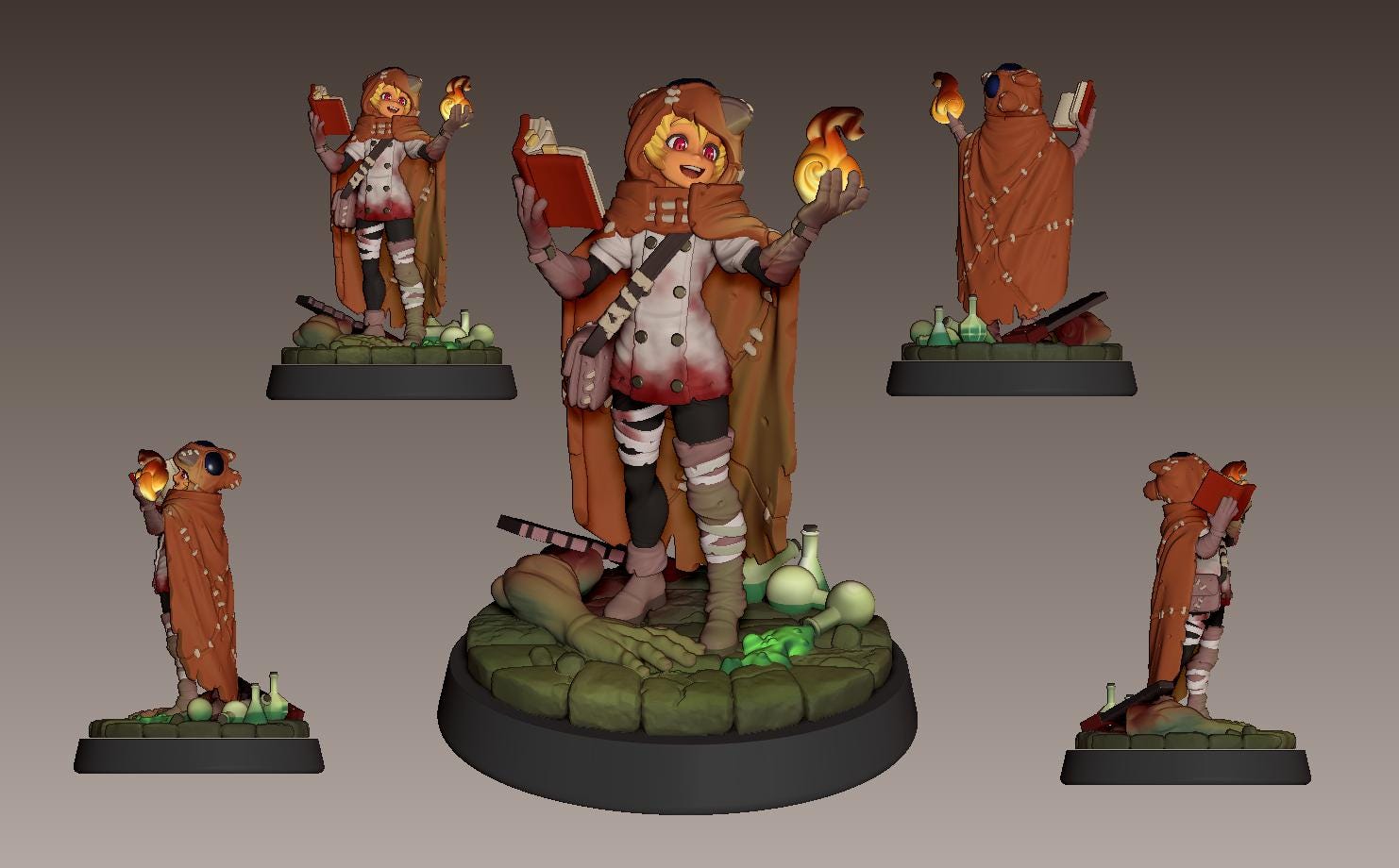 LonaRPG Miniature (7 Variations) - 28mm / 32mm / 36mm / 75mm - LPOMC - Unpainted Resin Printed Figure for D&D, TTRPGs, and Board Games