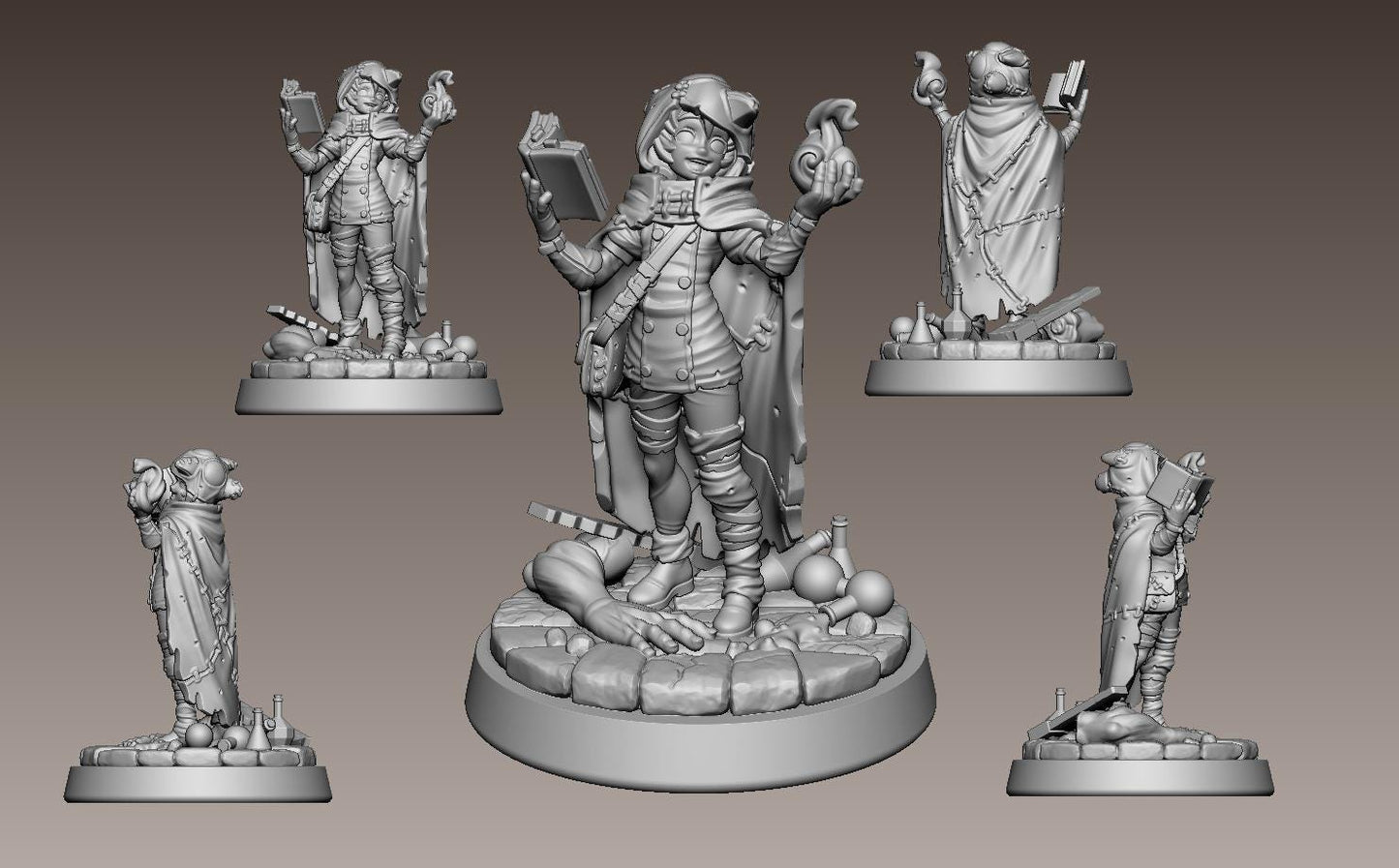 LonaRPG Miniature (7 Variations) - 28mm / 32mm / 36mm / 75mm - LPOMC - Unpainted Resin Printed Figure for D&D, TTRPGs, and Board Games