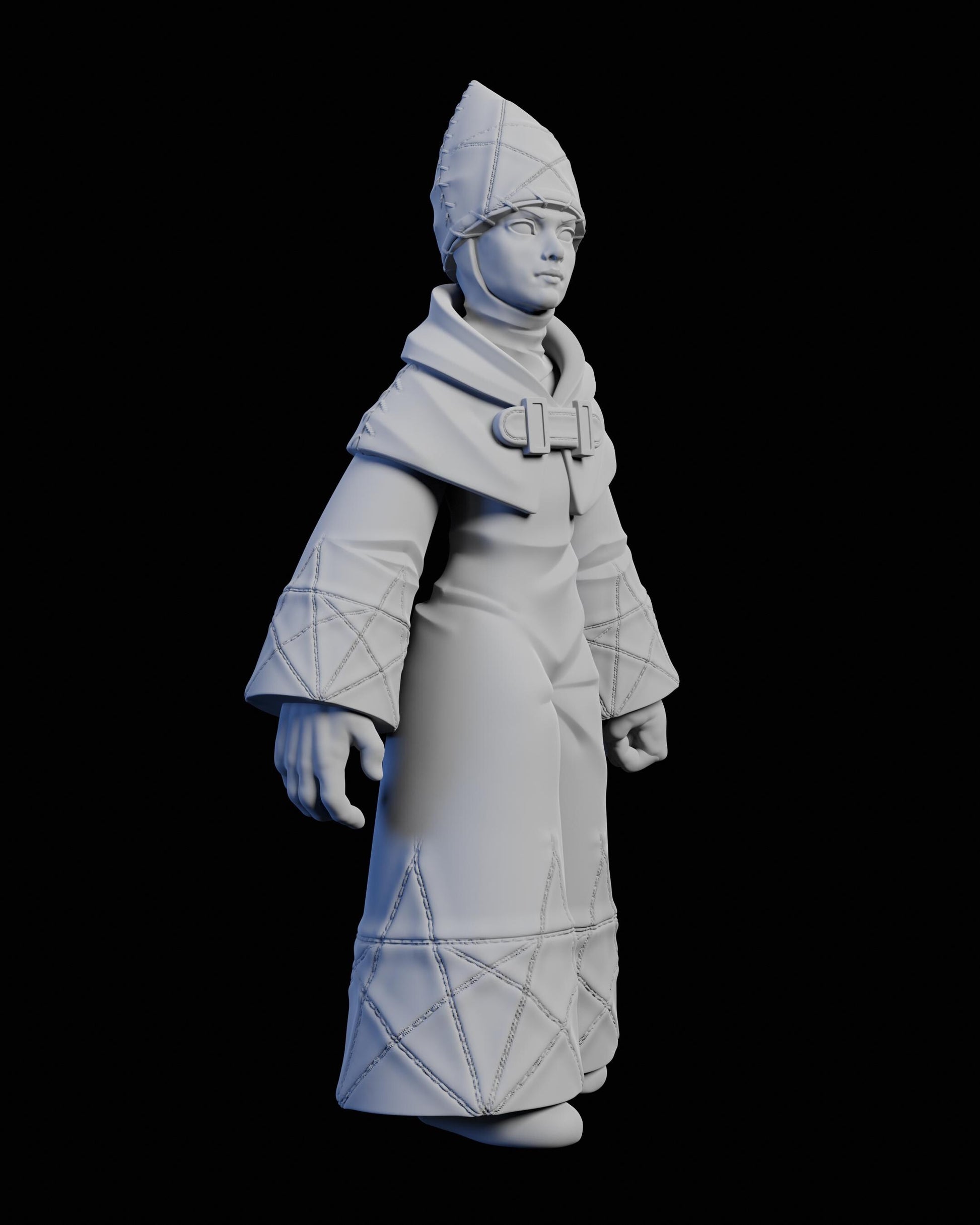 Time Mage Miniature - 28mm / 32mm / 36mm / 75mm - Ethan Savage Studios - Unpainted Resin Printed Figure for TTRPGs, and Board Games
