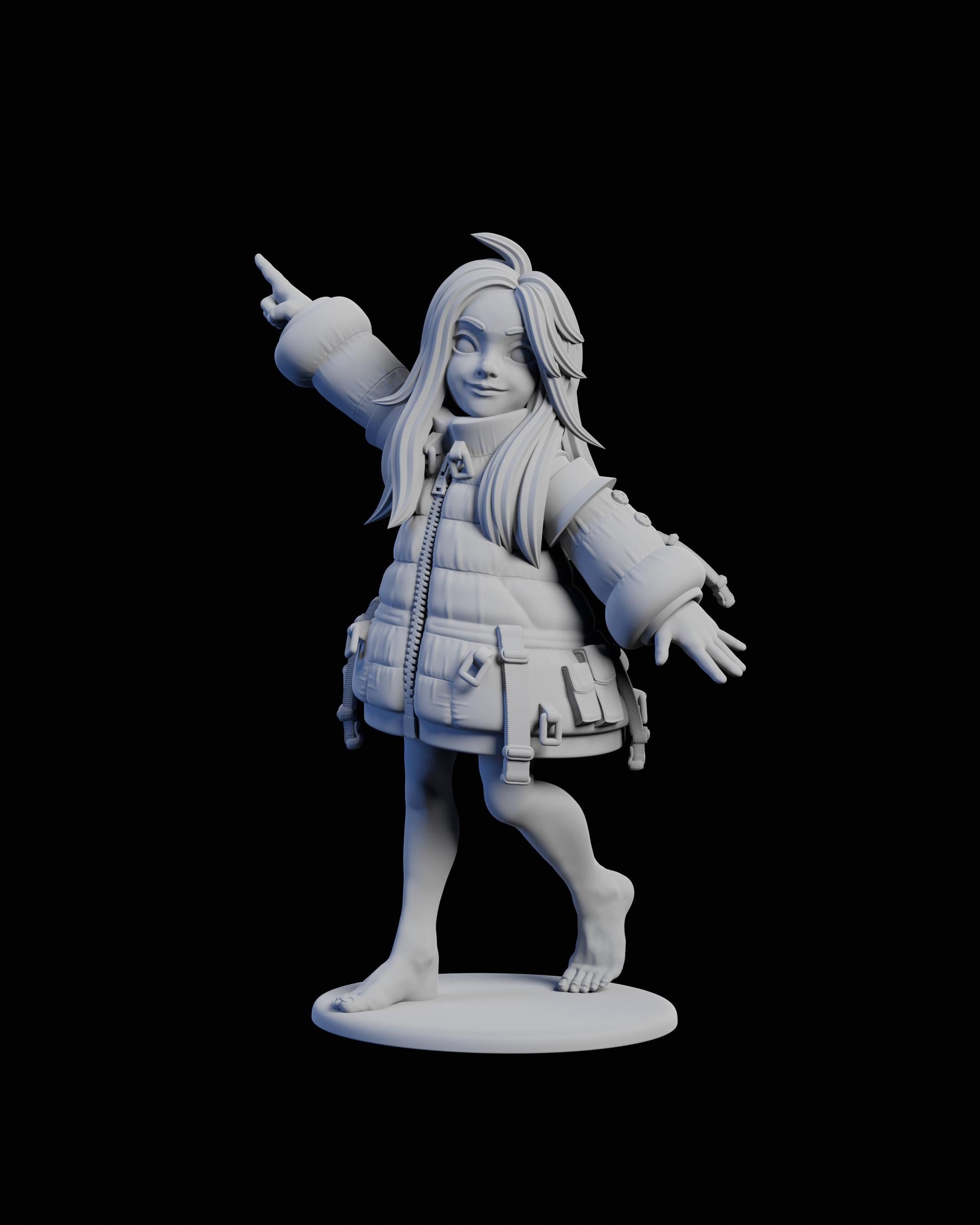 Surrogate Daughter Miniature - 28mm / 32mm / 36mm / 75mm - Ethan Savage Studios - Unpainted Resin Printed Figure for TTRPGs, and Board Games