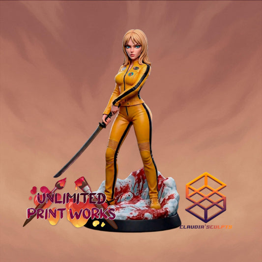 Kira Bell Miniature - Claudia's Gallery - 28mm / 32mm / 36mm / 75mm - Resin Printed Figure for D&D and TTRPGs