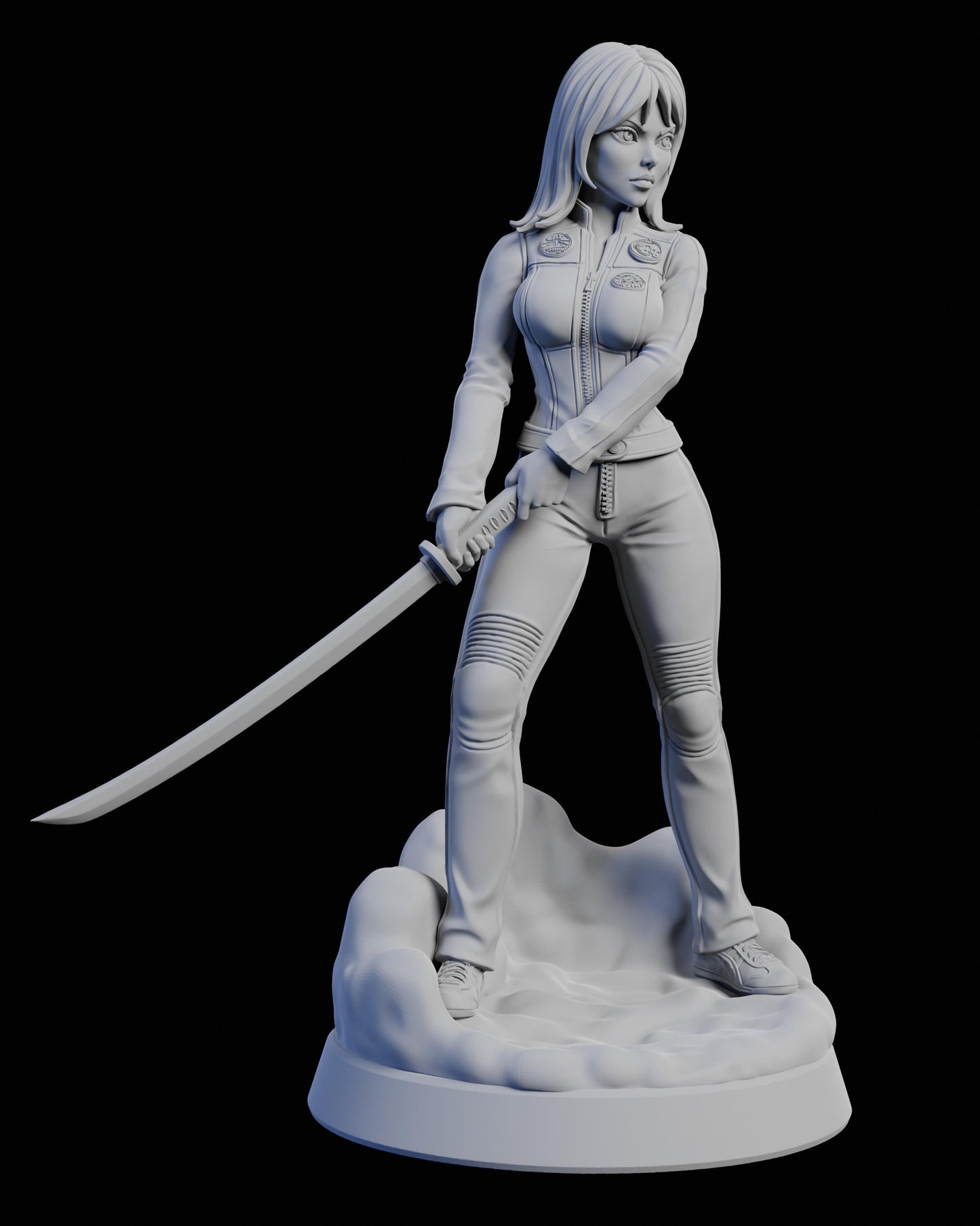 Kira Bell Miniature - Claudia's Gallery - 28mm / 32mm / 36mm / 75mm - Resin Printed Figure for D&D and TTRPGs