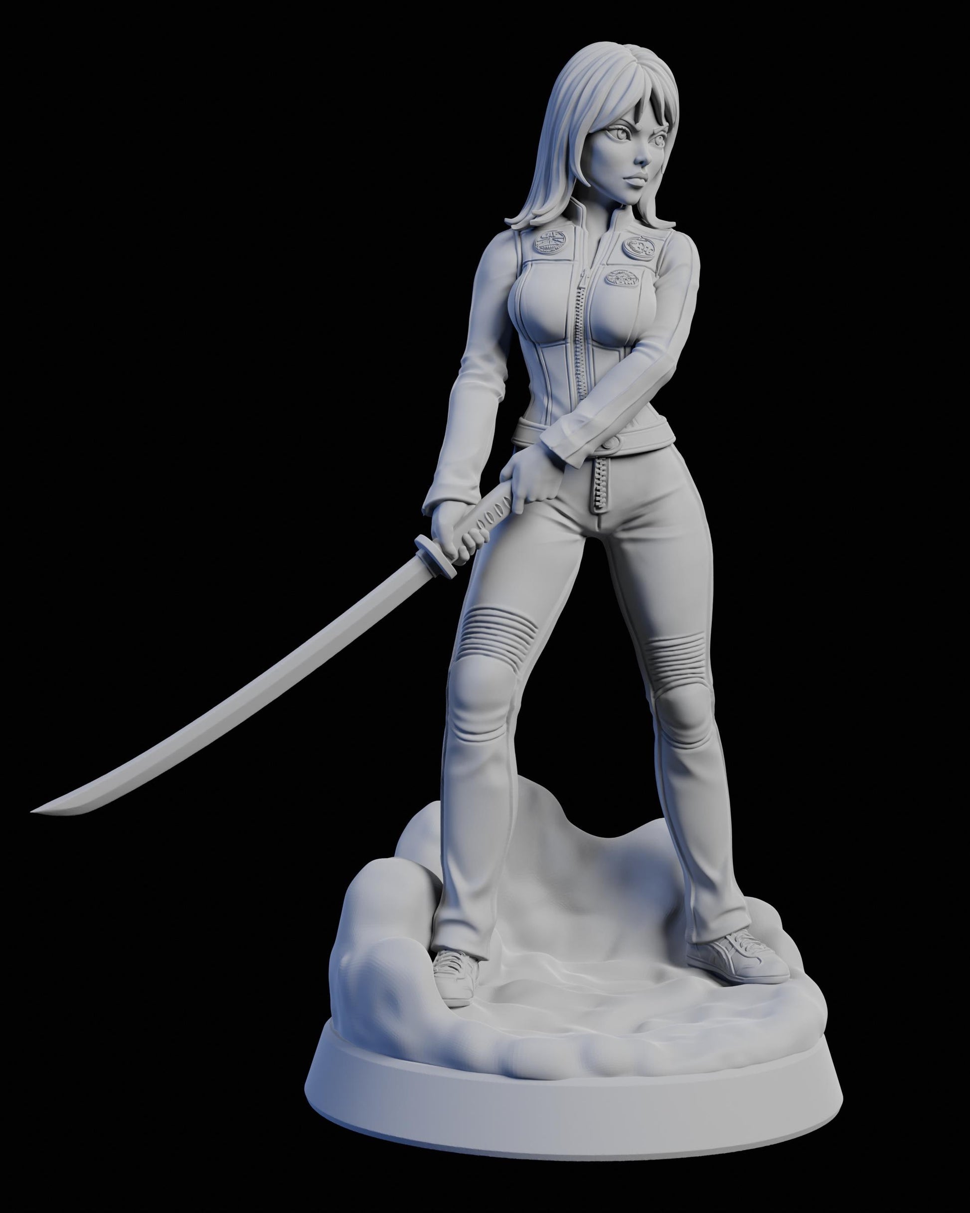 Kira Bell Miniature - Claudia's Gallery - 28mm / 32mm / 36mm / 75mm - Resin Printed Figure for D&D and TTRPGs