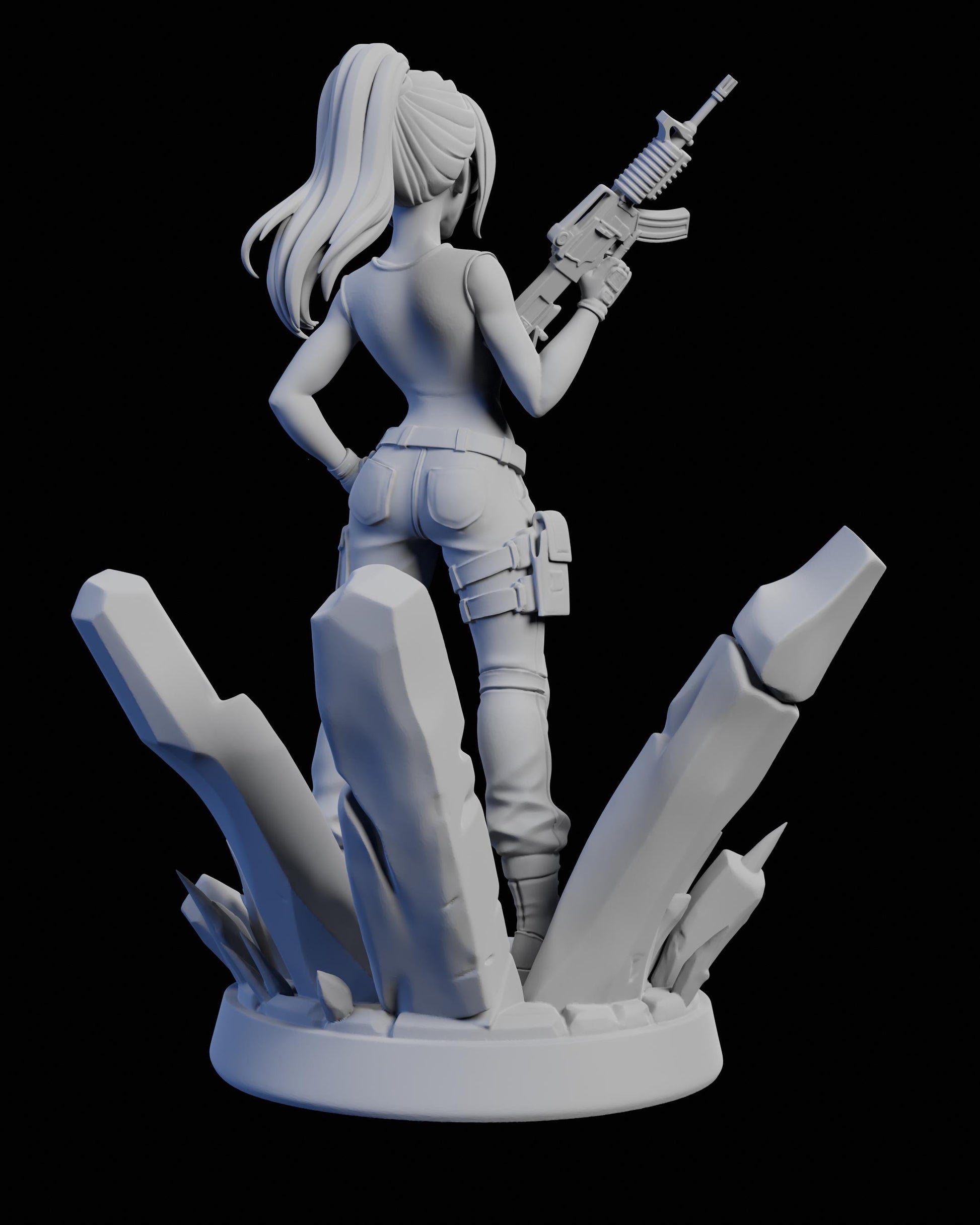 Shira Kormer Miniature - Claudia's Gallery - 28mm / 32mm / 36mm / 75mm - Resin Printed Figure for D&D and TTRPGs