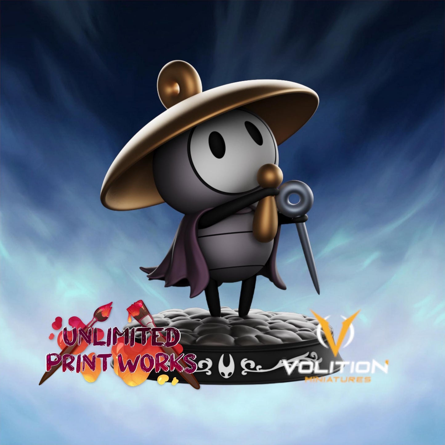 Singer Figure - 75mm - Volition Miniatures - Unpainted Resin Printed Figurine