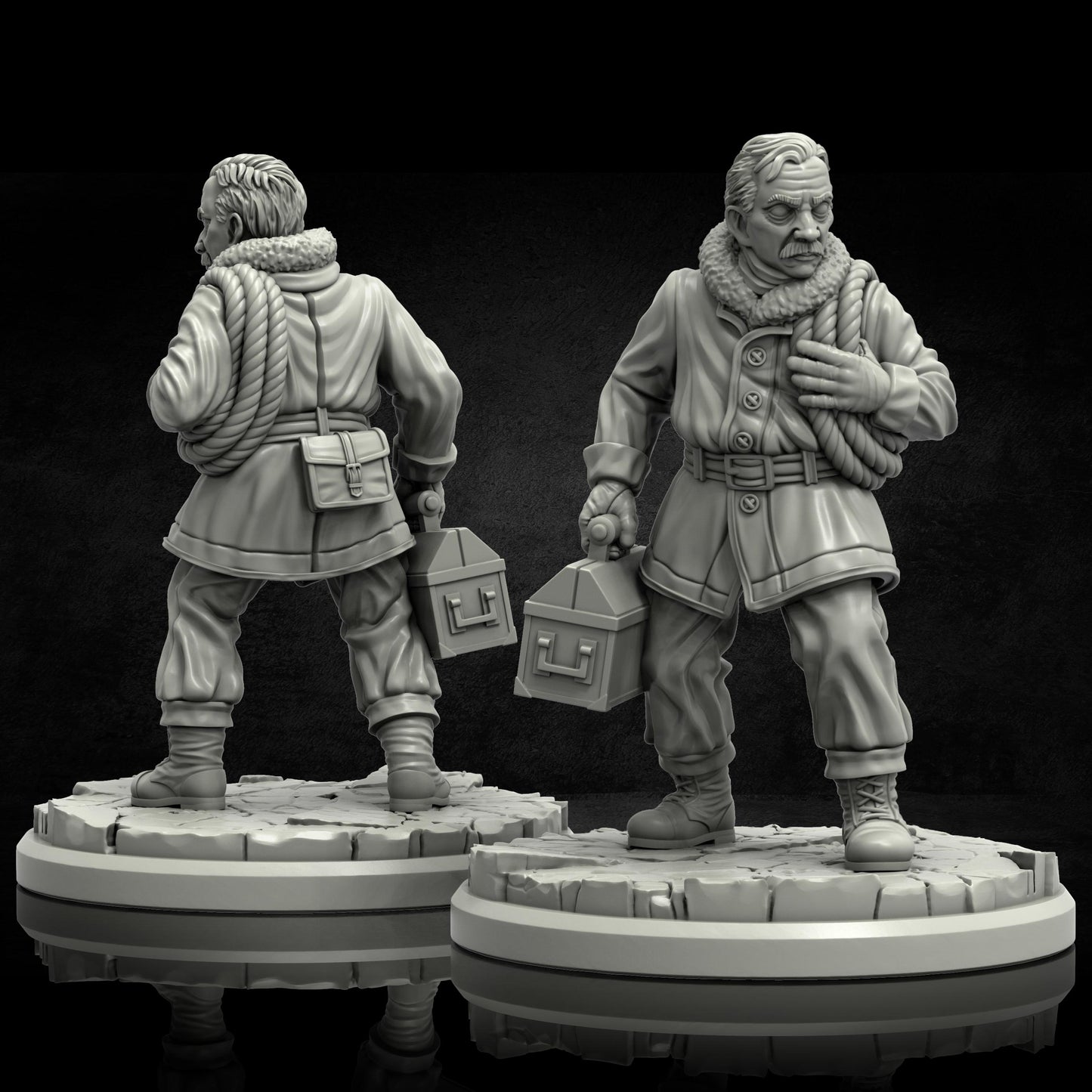 The Frozen Madness Investigators Miniatures - 28mm / 32mm / 36mm - Adaevy Creations - Resin Printed Figure for Arkham Horror