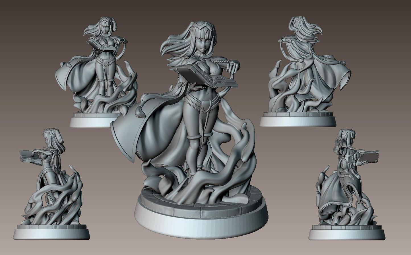 Shadow Hexcaster Miniature - 28mm / 32mm / 36mm - LPOMC - Unpainted Resin Printed Figure for D&D, TTRPGs, and Board Games