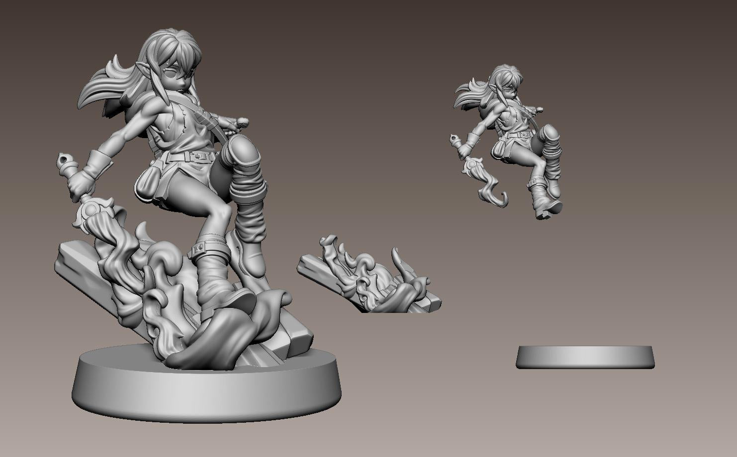 Serwyn, Holyblade Infiltrator Miniature - 28mm / 32mm / 36mm - LPOMC - Unpainted Resin Printed Figure for D&D, TTRPGs, and Board Games
