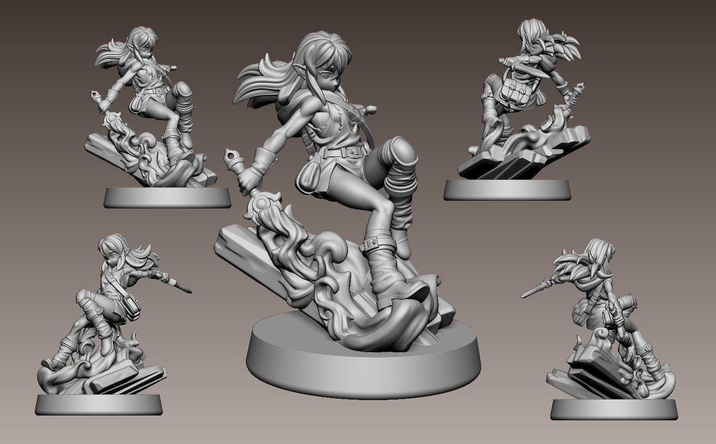 Serwyn, Holyblade Infiltrator Miniature - 28mm / 32mm / 36mm - LPOMC - Unpainted Resin Printed Figure for D&D, TTRPGs, and Board Games