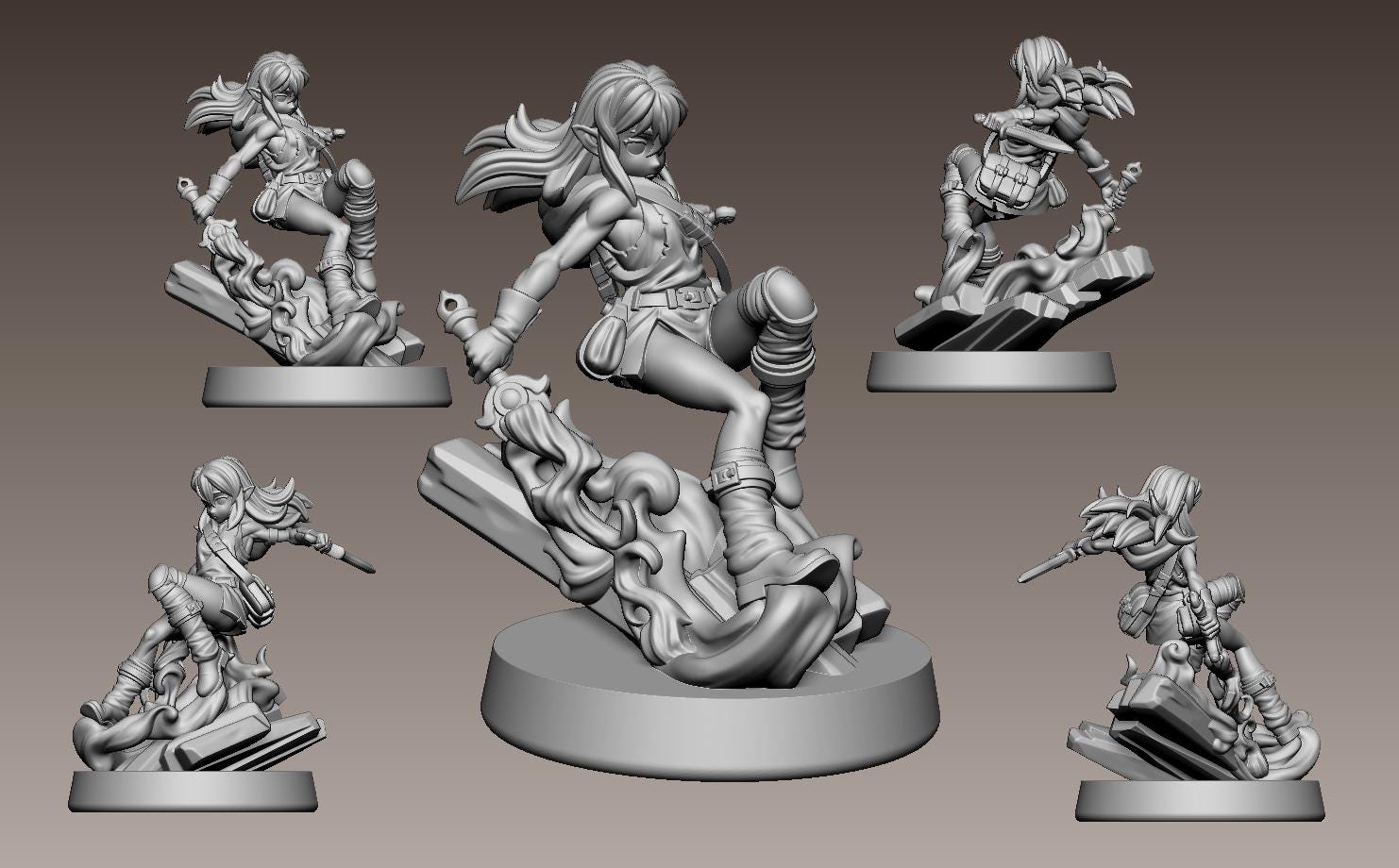 Serwyn, Holyblade Infiltrator Miniature - 28mm / 32mm / 36mm - LPOMC - Unpainted Resin Printed Figure for D&D, TTRPGs, and Board Games