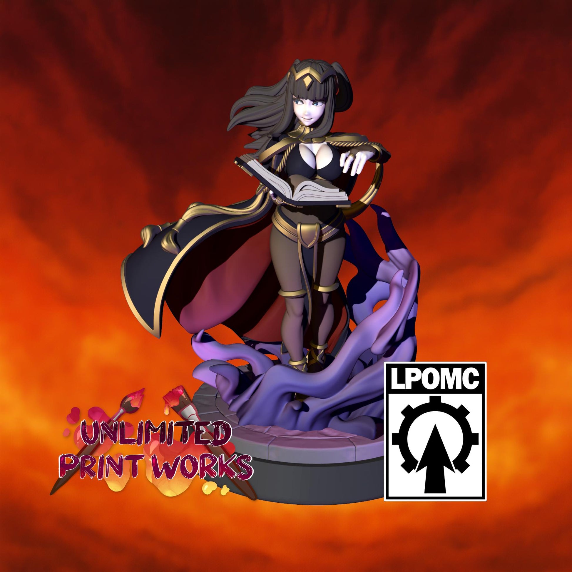 Shadow Hexcaster Miniature - 28mm / 32mm / 36mm - LPOMC - Unpainted Resin Printed Figure for D&D, TTRPGs, and Board Games