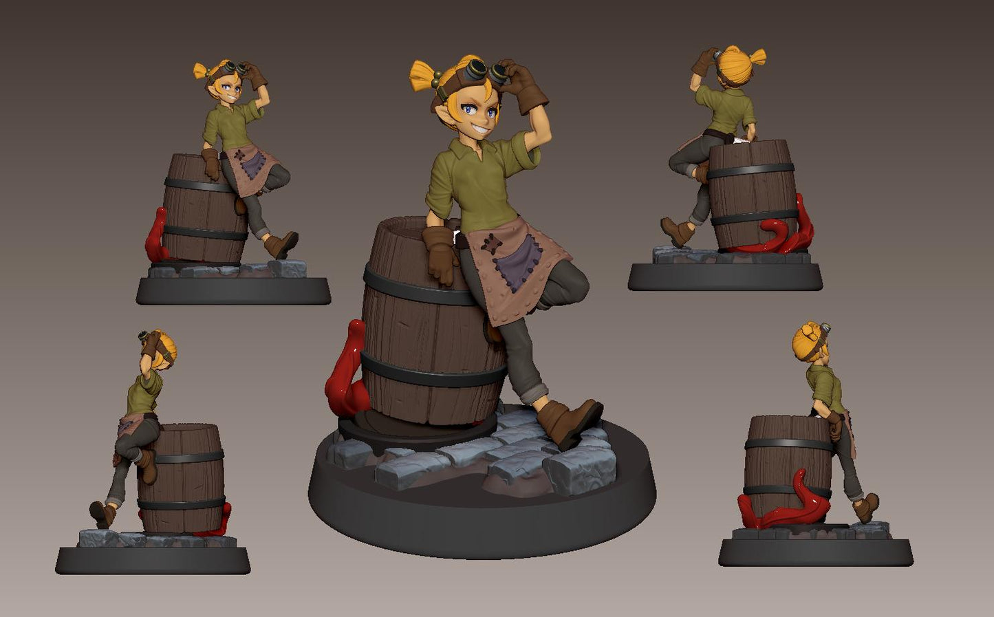 LonaRPG Miniature (7 Variations) - 28mm / 32mm / 36mm / 75mm - LPOMC - Unpainted Resin Printed Figure for D&D, TTRPGs, and Board Games