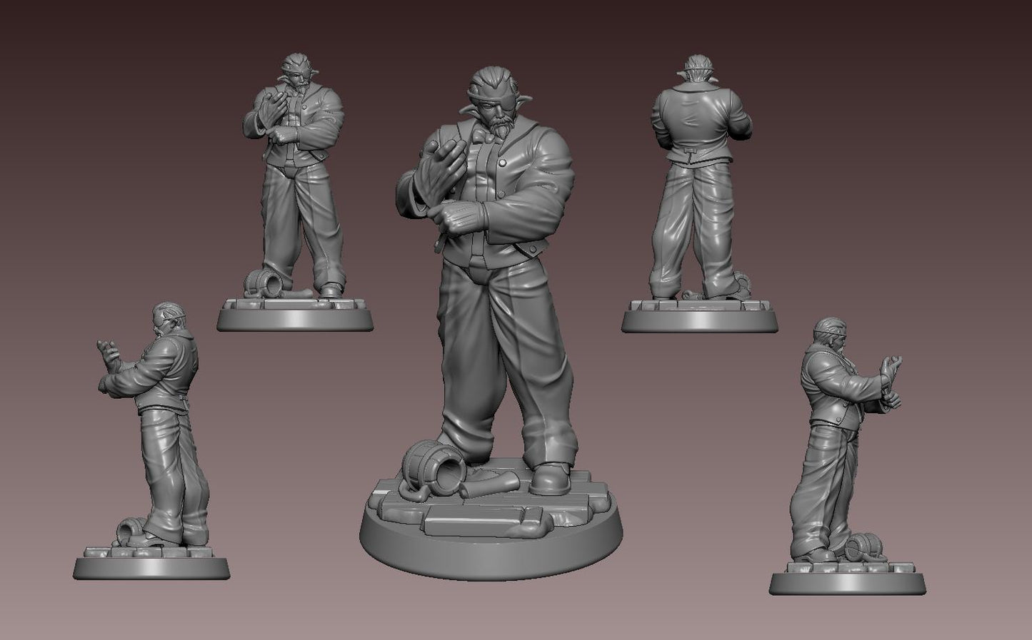 LonaRPG Miniature (7 Variations) - 28mm / 32mm / 36mm / 75mm - LPOMC - Unpainted Resin Printed Figure for D&D, TTRPGs, and Board Games