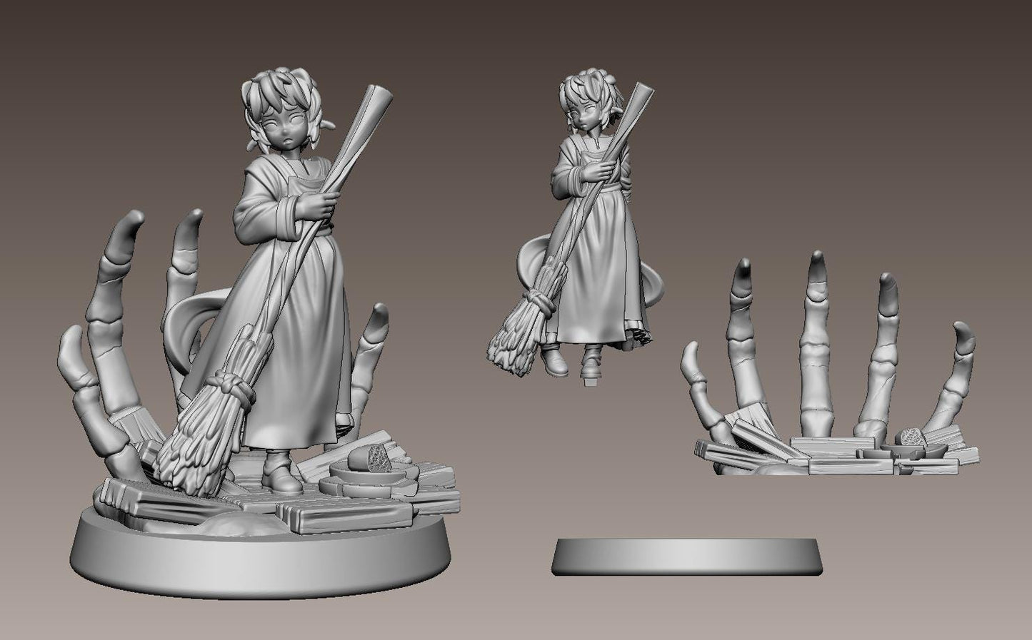 LonaRPG Miniature (7 Variations) - 28mm / 32mm / 36mm / 75mm - LPOMC - Unpainted Resin Printed Figure for D&D, TTRPGs, and Board Games