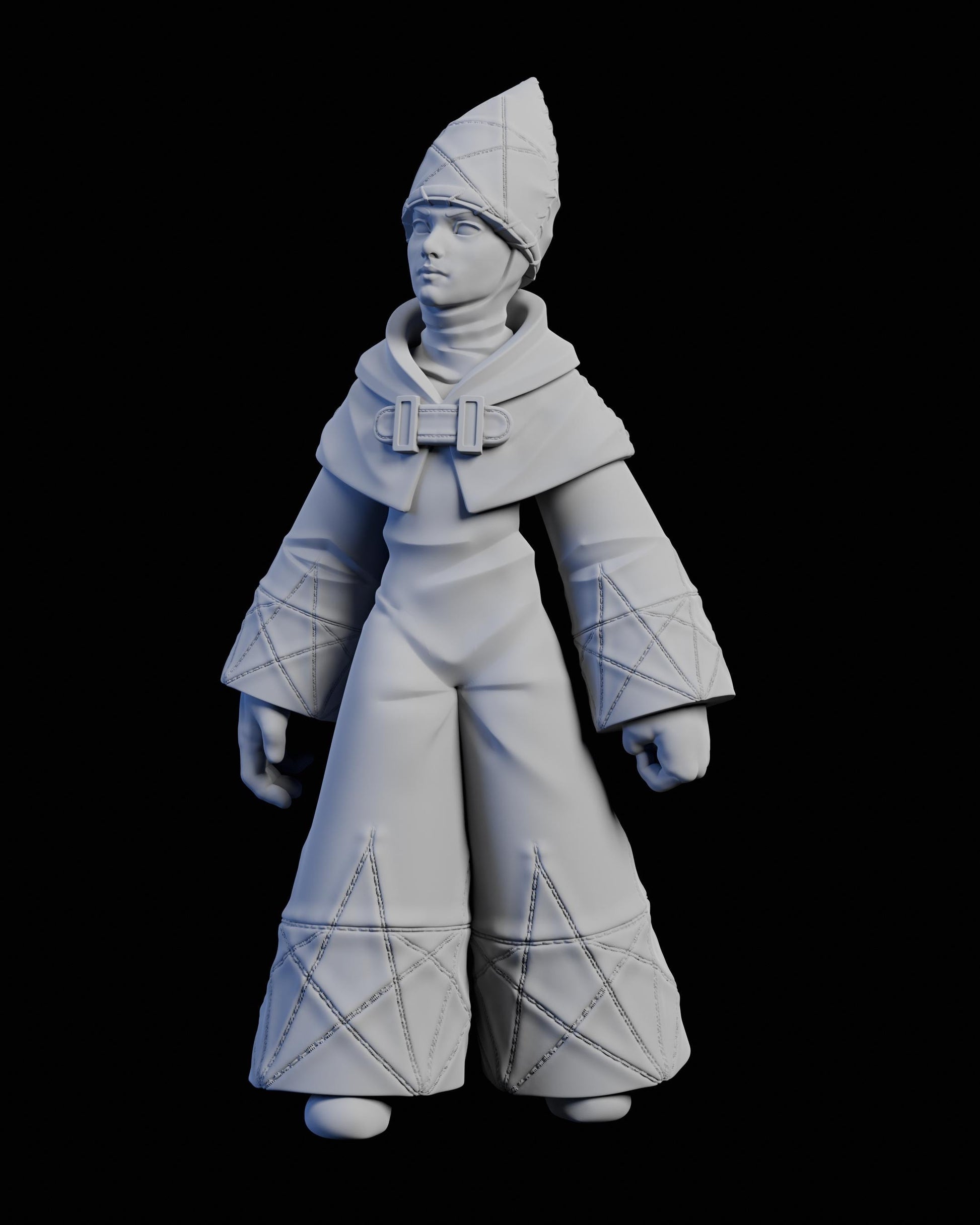 Time Mage Miniature - 28mm / 32mm / 36mm / 75mm - Ethan Savage Studios - Unpainted Resin Printed Figure for TTRPGs, and Board Games