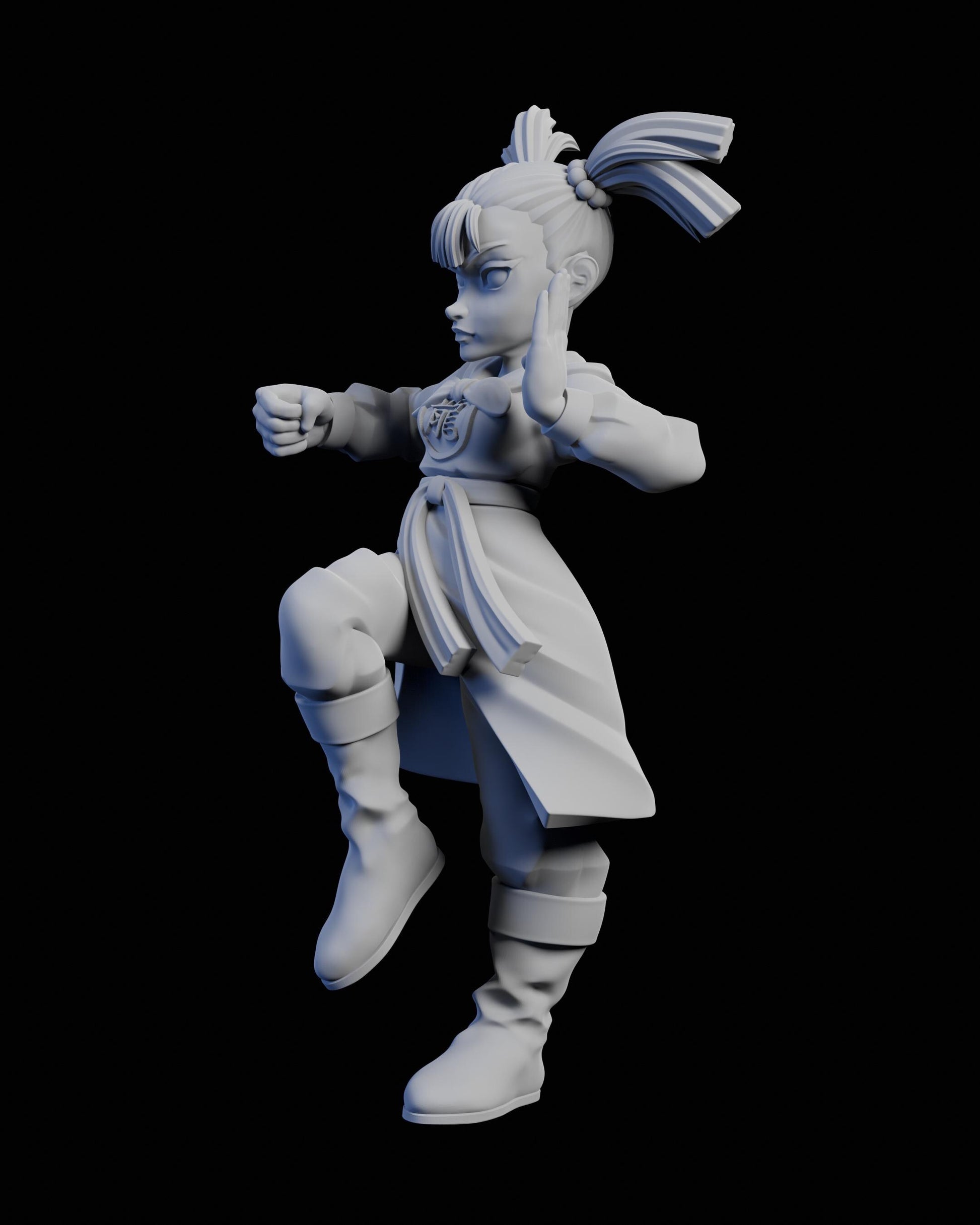 Martial Artist Miniature - 28mm / 32mm / 36mm / 75mm - Ethan Savage Studios - Unpainted Resin Printed Figure for TTRPGs, and Board Games