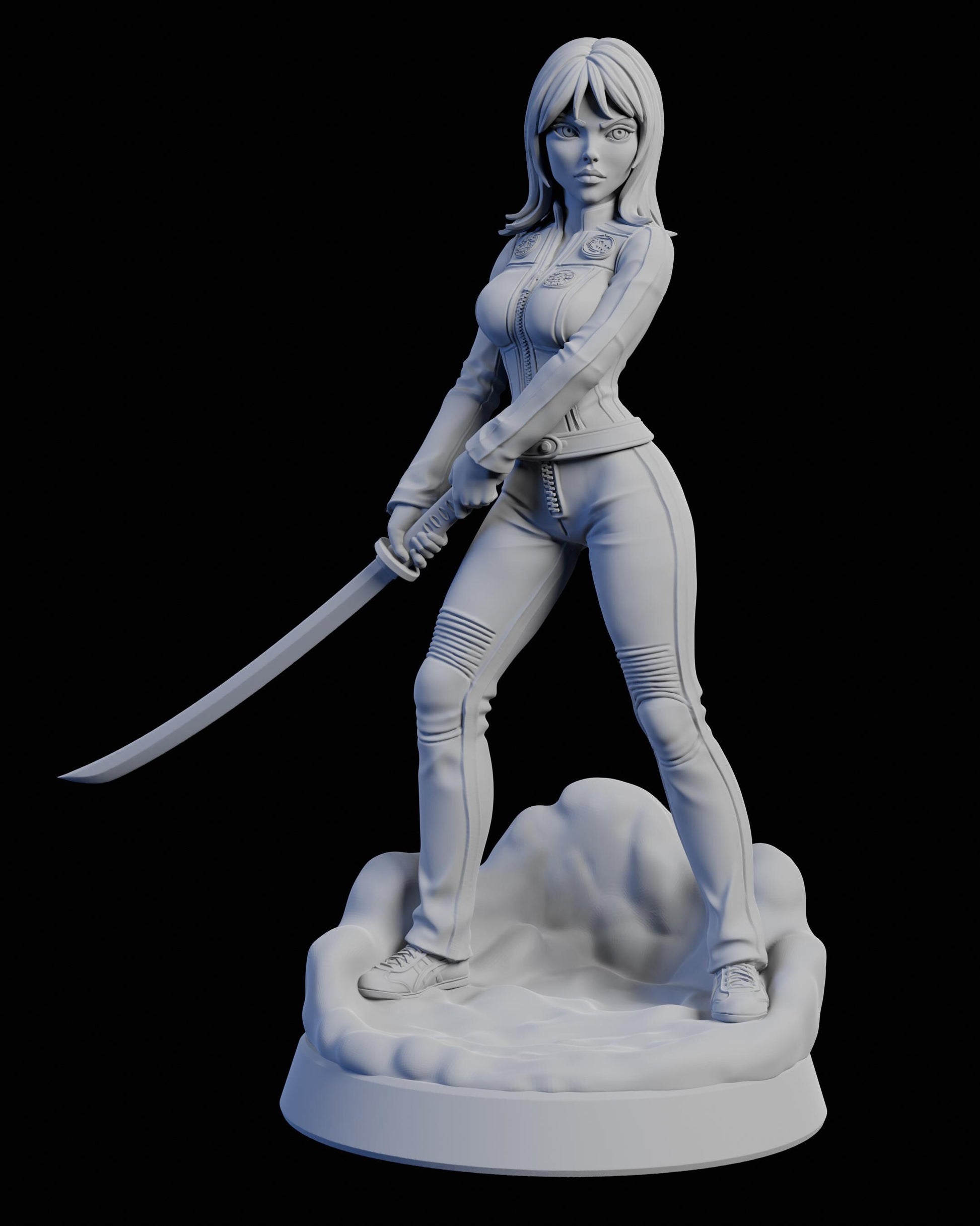 Kira Bell Miniature - Claudia's Gallery - 28mm / 32mm / 36mm / 75mm - Resin Printed Figure for D&D and TTRPGs