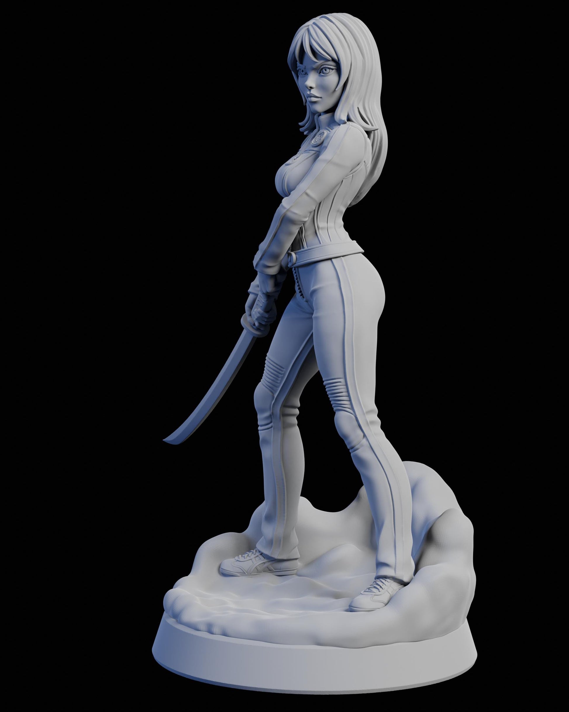 Kira Bell Miniature - Claudia's Gallery - 28mm / 32mm / 36mm / 75mm - Resin Printed Figure for D&D and TTRPGs