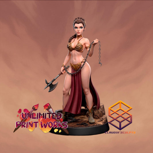 Lady Elara Miniature - Claudia's Gallery - 28mm / 32mm / 36mm / 75mm - Resin Printed Figure for D&D and TTRPGs