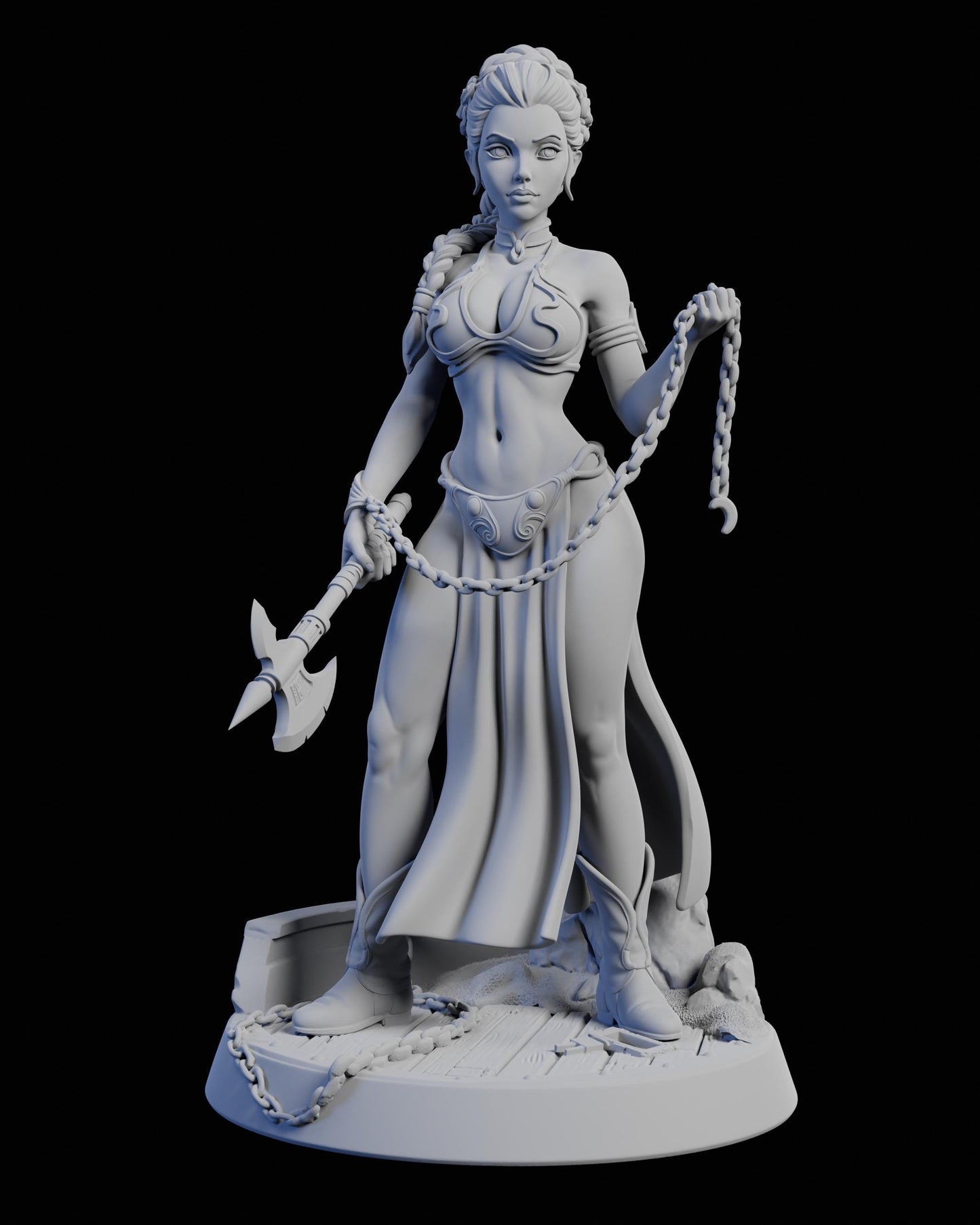 Lady Elara Miniature - Claudia's Gallery - 28mm / 32mm / 36mm / 75mm - Resin Printed Figure for D&D and TTRPGs