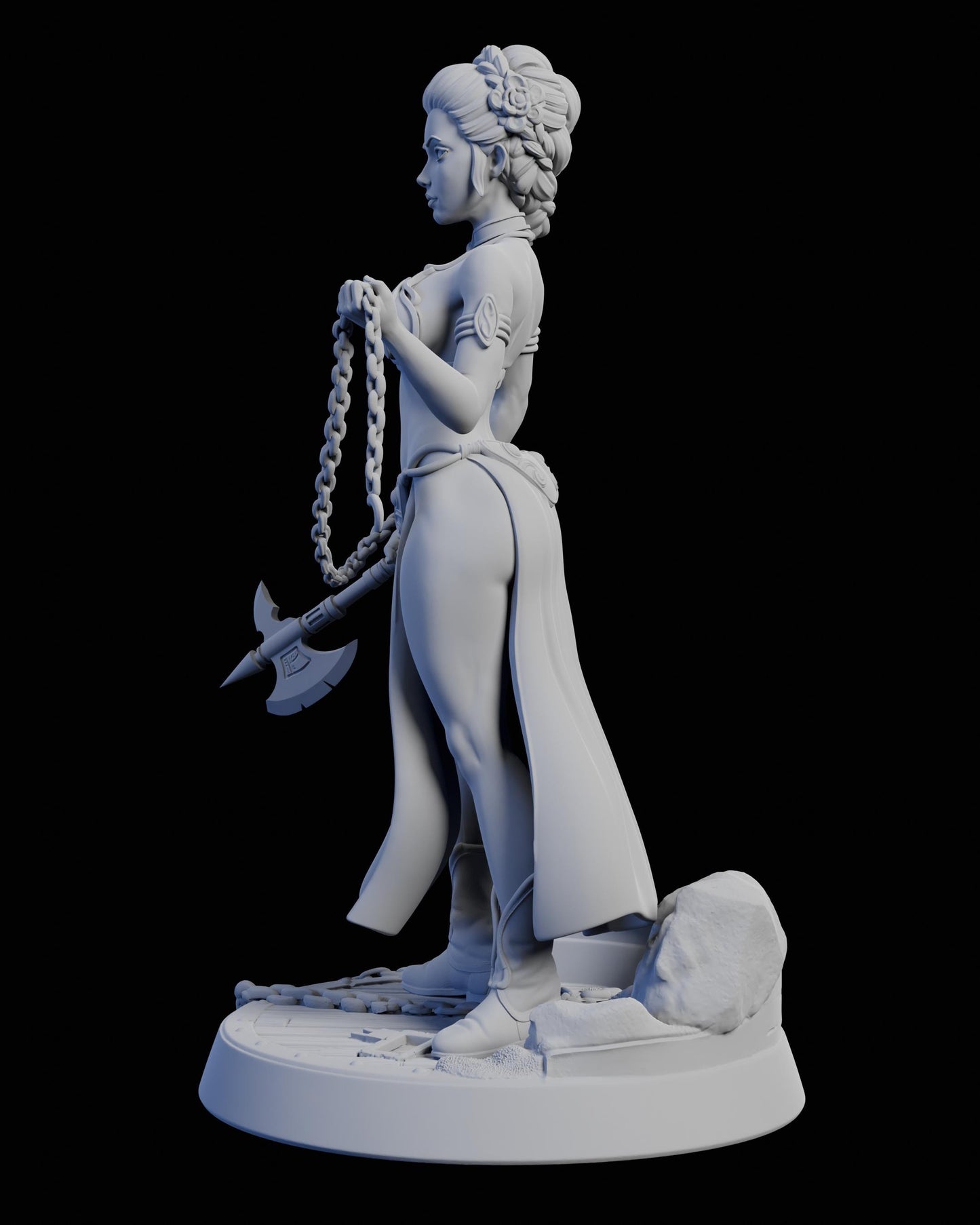 Lady Elara Miniature - Claudia's Gallery - 28mm / 32mm / 36mm / 75mm - Resin Printed Figure for D&D and TTRPGs