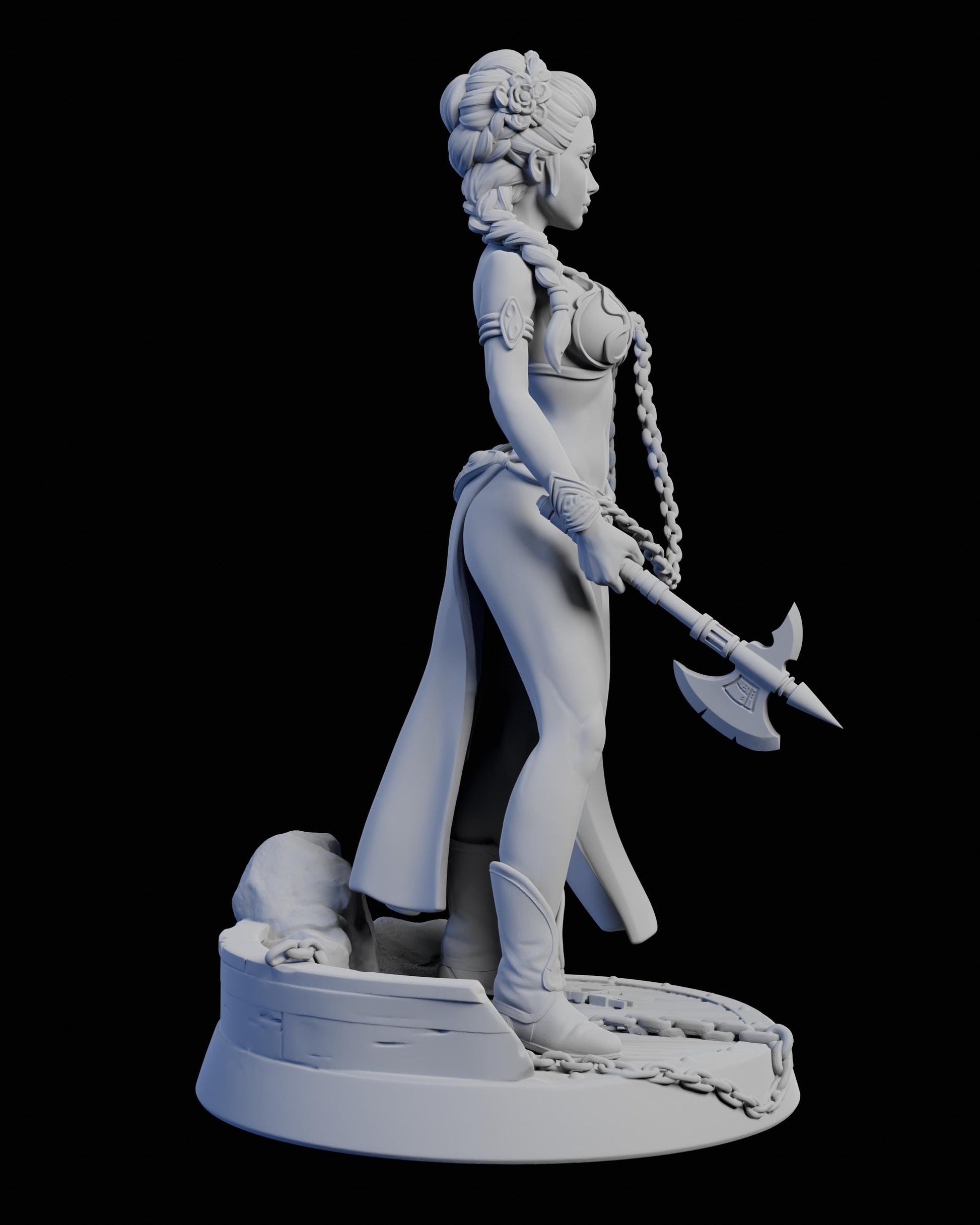 Lady Elara Miniature - Claudia's Gallery - 28mm / 32mm / 36mm / 75mm - Resin Printed Figure for D&D and TTRPGs