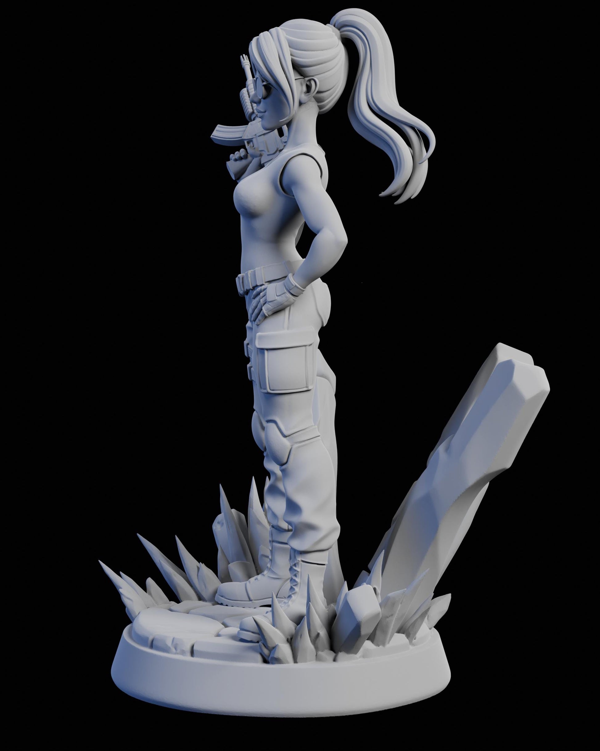 Shira Kormer Miniature - Claudia's Gallery - 28mm / 32mm / 36mm / 75mm - Resin Printed Figure for D&D and TTRPGs