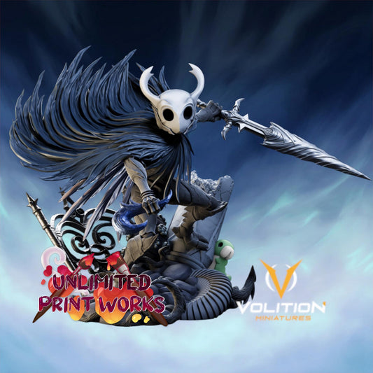 Void Knight Figure - 28mm / 32mm / 36mm / 75mm / 1:10 - Volition Miniatures - Resin Printed Figurine for D&D, TTRPGs, and Board Games