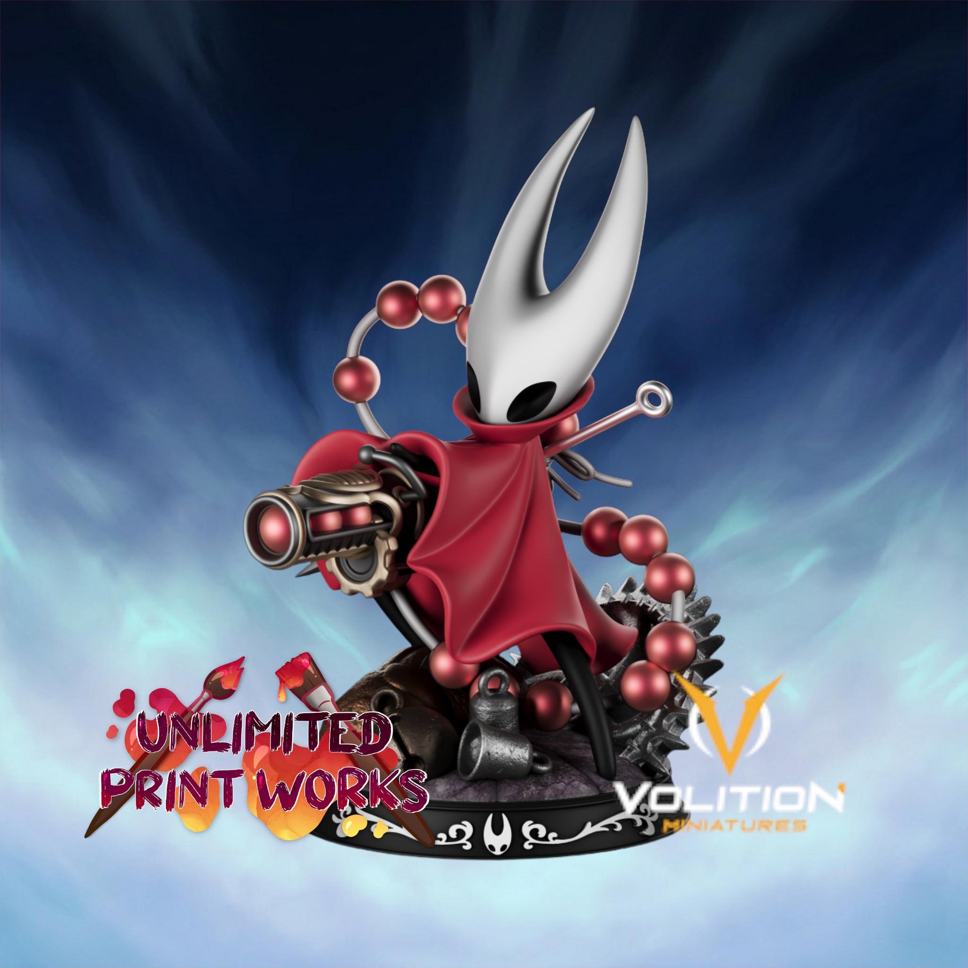 Princess of the Rosary Cannon Figure - 75mm - Volition Miniatures - Unpainted Resin Printed Figurine