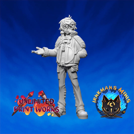 Crystal Bearer Miniature - 28mm / 32mm / 36mm - Irnkman's Minis - Resin Printed Figure for D&D, TTRPGs, and Board Games