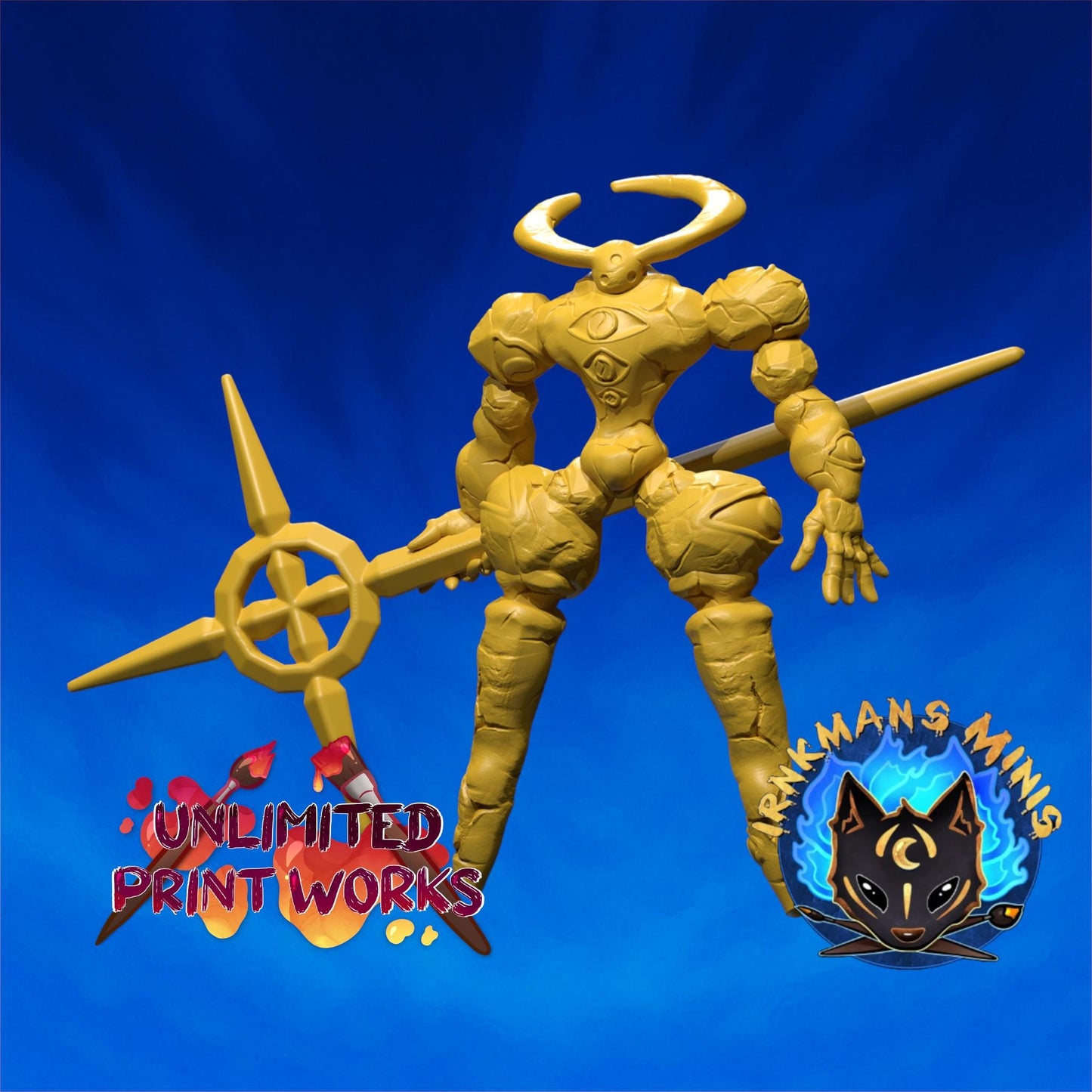 Terror of Death Miniature - 28mm / 32mm / 36mm - Irnkman's Minis - Resin Printed Figure for D&D, TTRPGs, and Board Games