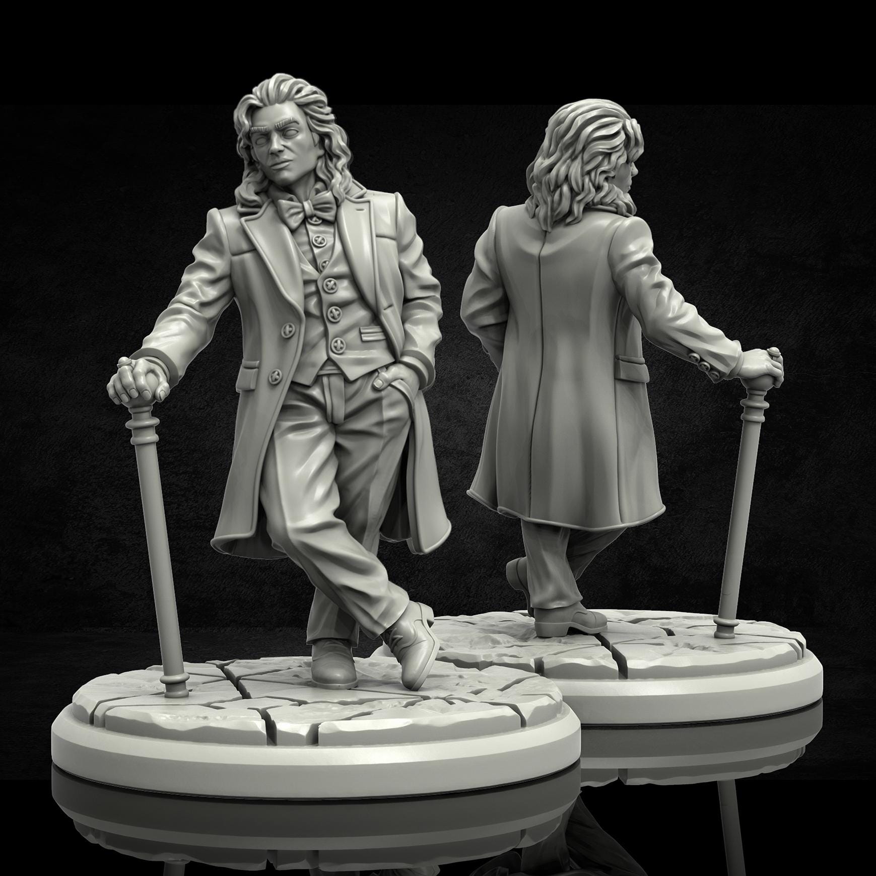 The Gilded Masquerade Investigator Miniatures - 28mm / 32mm / 36mm - Adaevy Creations - Resin Printed Figure for Arkham Horror