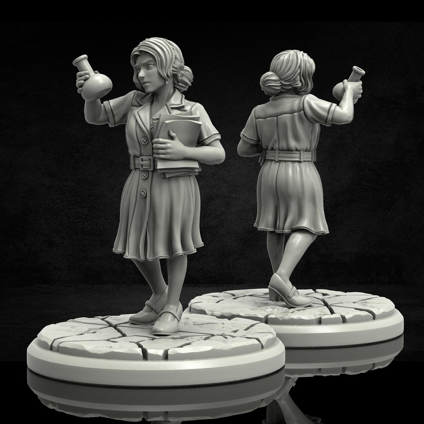 The Gilded Masquerade Investigator Miniatures - 28mm / 32mm / 36mm - Adaevy Creations - Resin Printed Figure for Arkham Horror
