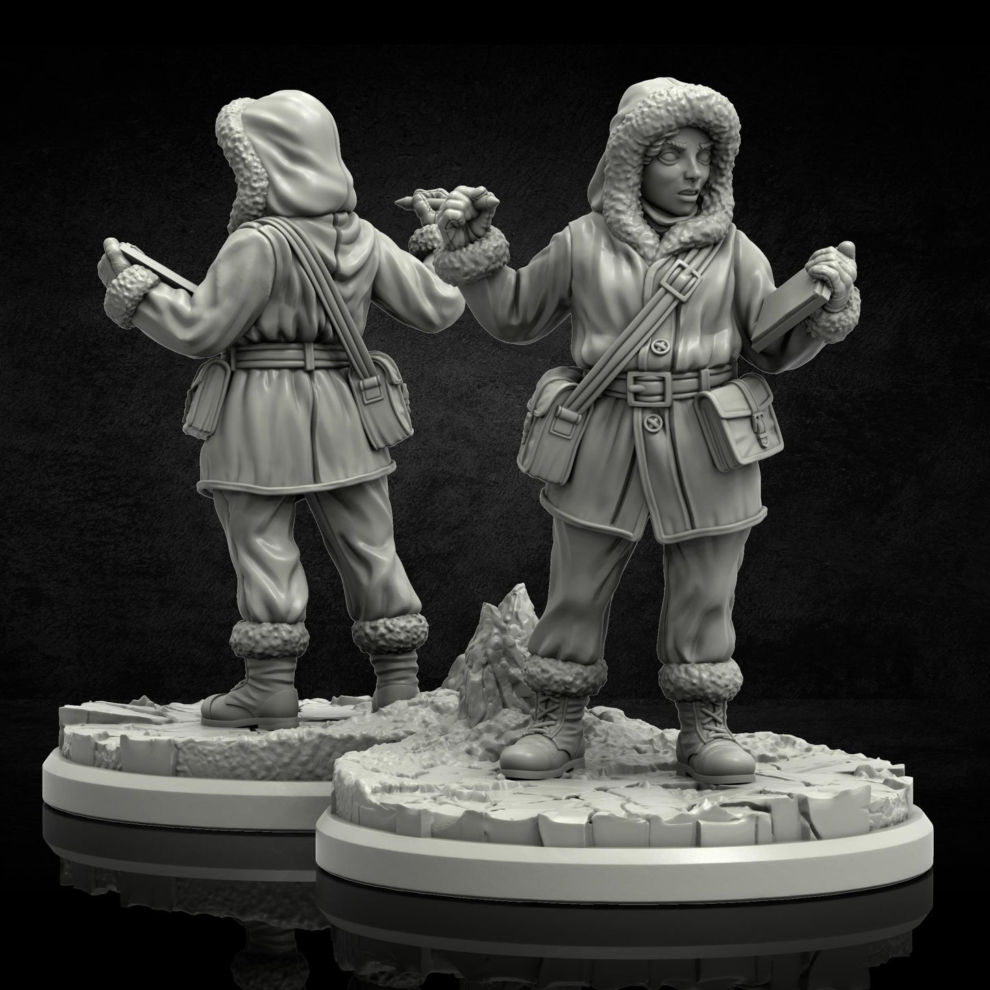 The Frozen Madness Investigators Miniatures - 28mm / 32mm / 36mm - Adaevy Creations - Resin Printed Figure for Arkham Horror