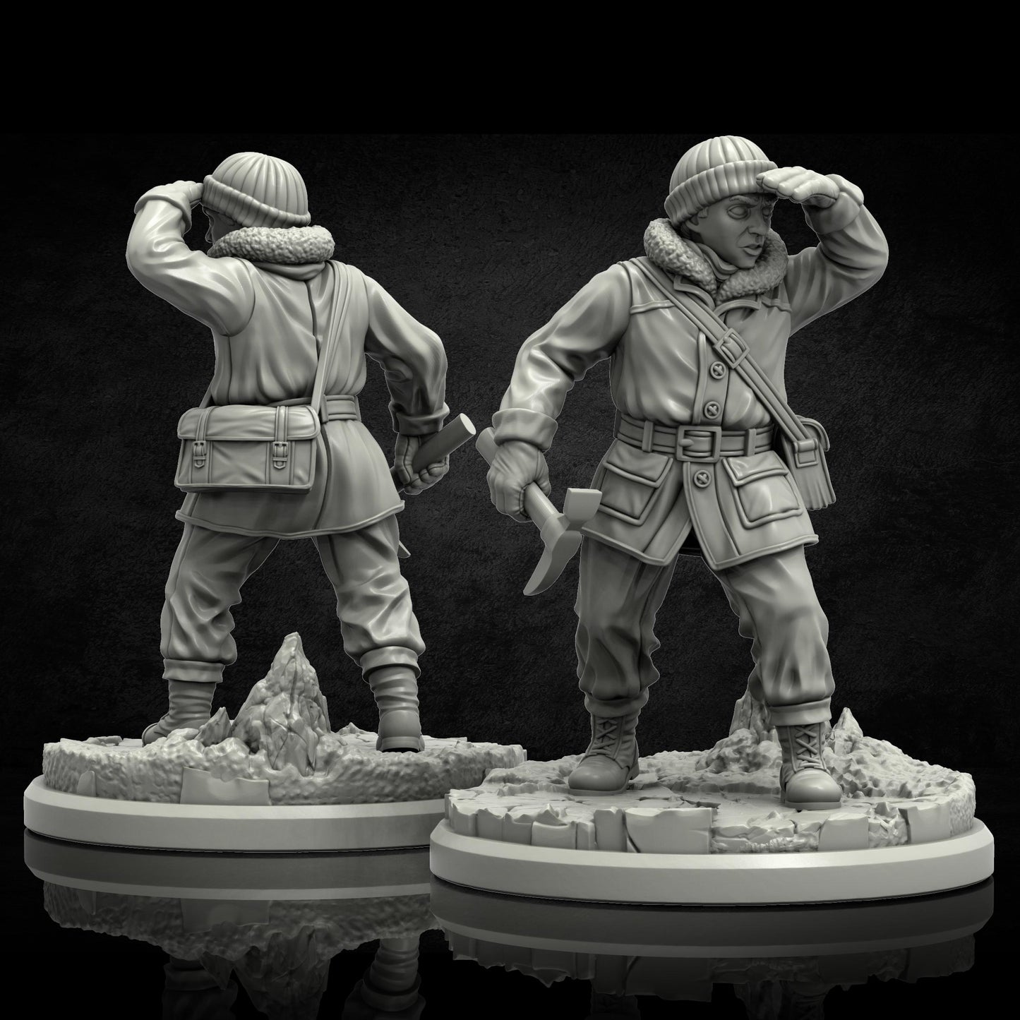 The Frozen Madness Investigators Miniatures - 28mm / 32mm / 36mm - Adaevy Creations - Resin Printed Figure for Arkham Horror