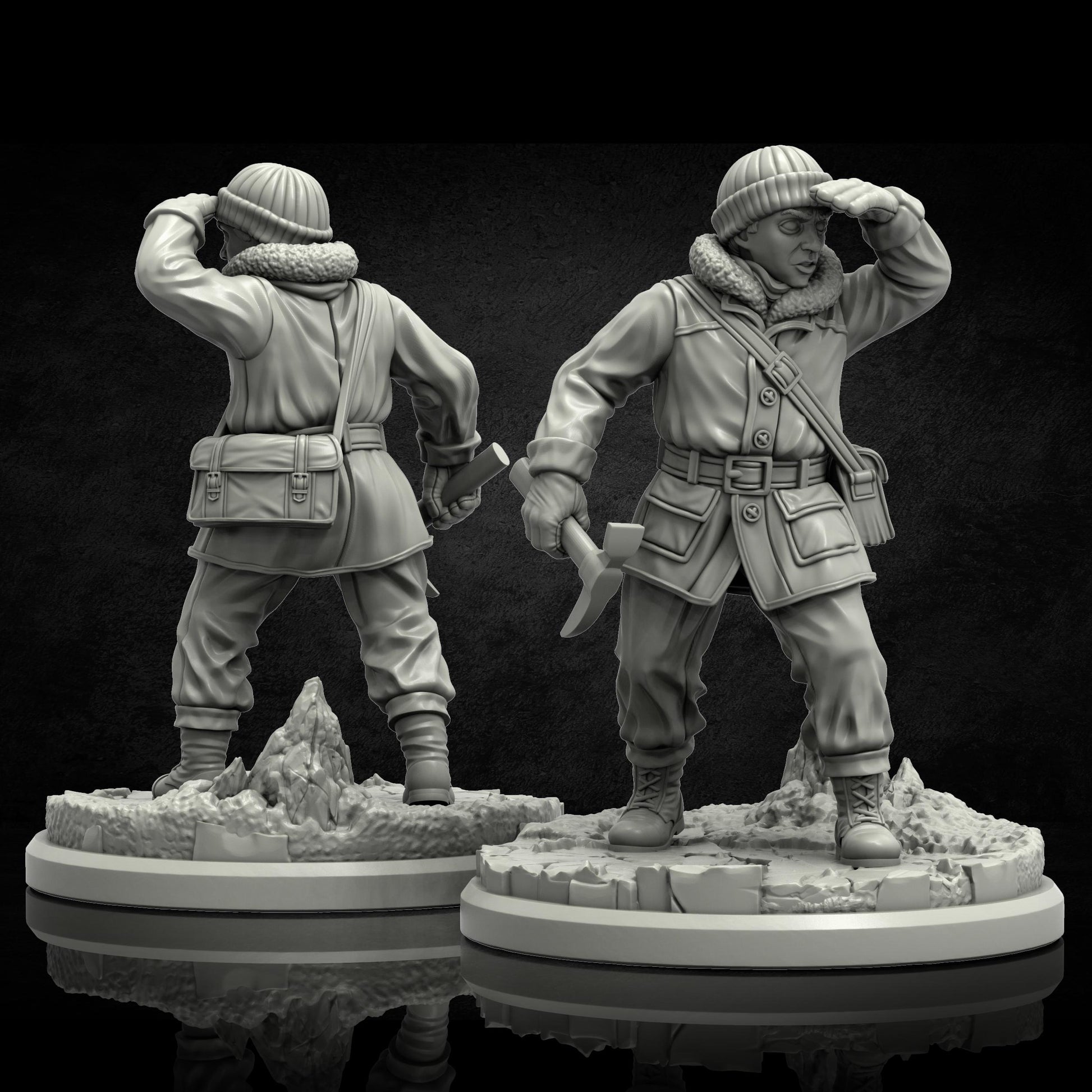 The Frozen Madness Investigators Miniatures - 28mm / 32mm / 36mm - Adaevy Creations - Resin Printed Figure for Arkham Horror