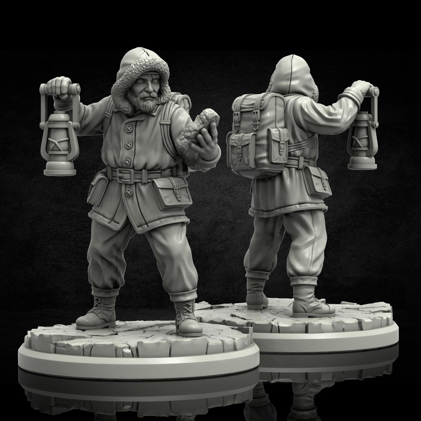 The Frozen Madness Investigators Miniatures - 28mm / 32mm / 36mm - Adaevy Creations - Resin Printed Figure for Arkham Horror