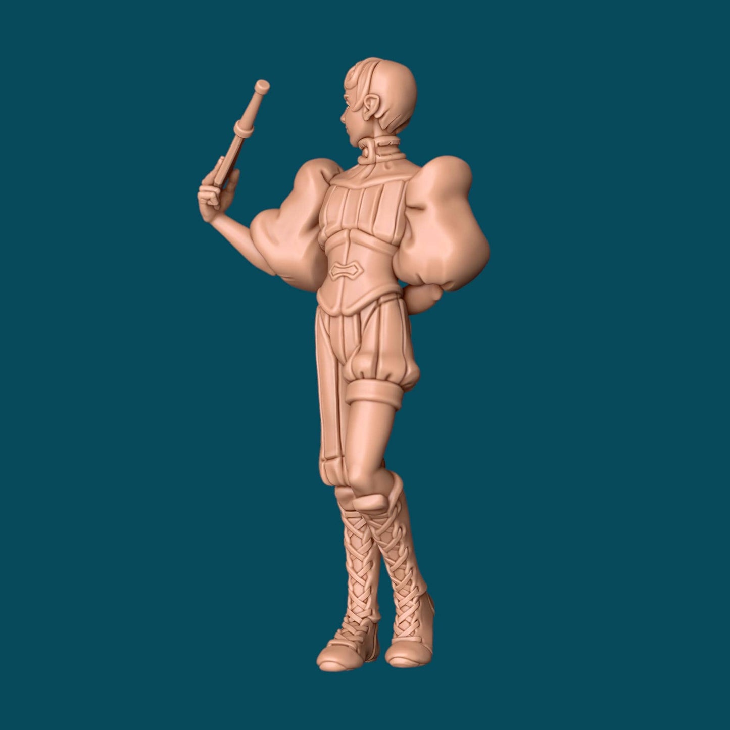 Noel, Dagger Thrower Miniature - 28mm / 32mm / 36mm - Awkward Penguin Minis - Resin Printed Figure for D&D, Daggerheart, and Painting