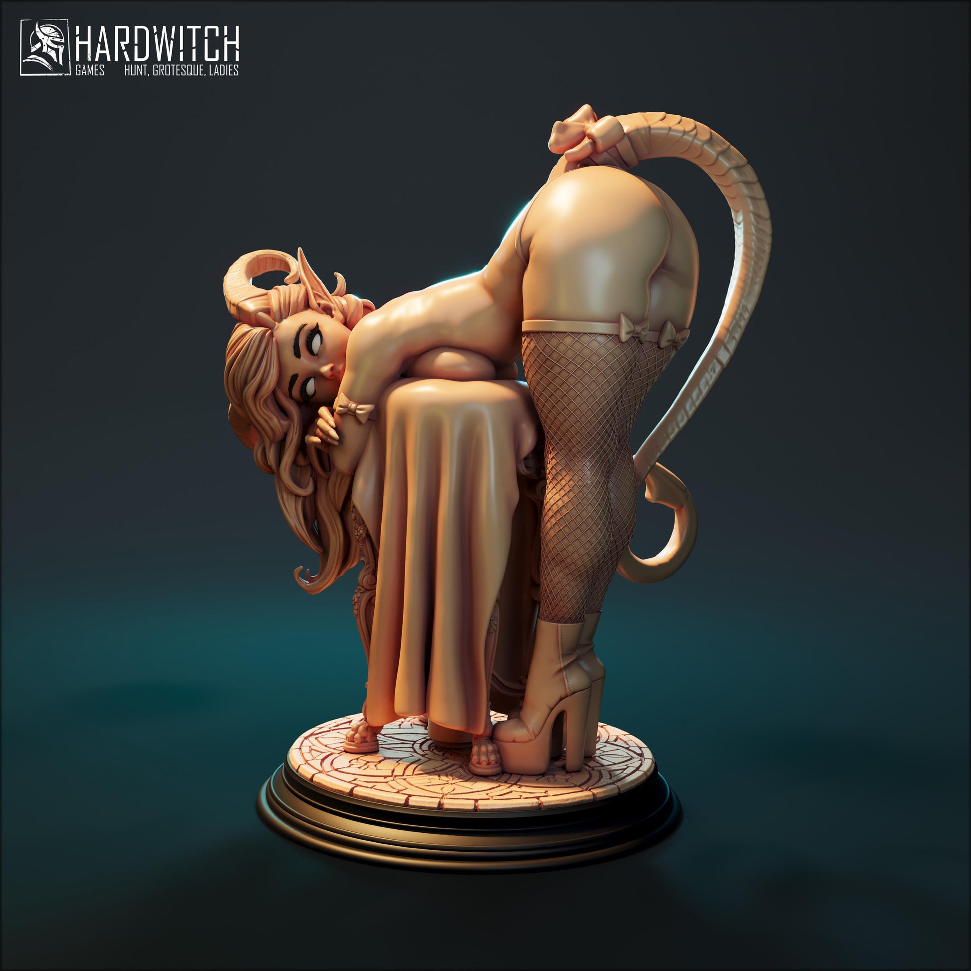 Amidara Blustmorn Miniature - 28mm / 32mm / 36mm / 75mm / 1:12 - HardWitch Games - Resin Printed Figure for D&D, TTRPGs, and Board Gaming