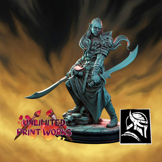 Larikan Morgul Miniature - 28mm / 32mm / 36mm / 75mm - HardWitch Games - Resin Printed Figure for TTRPGs and Board Games