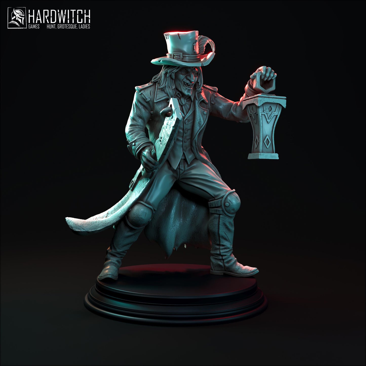 Marcus Gravedigger Miniature - 28mm / 32mm / 36mm / 75mm - HardWitch Games - Resin Printed Figure for TTRPGs and Board Games