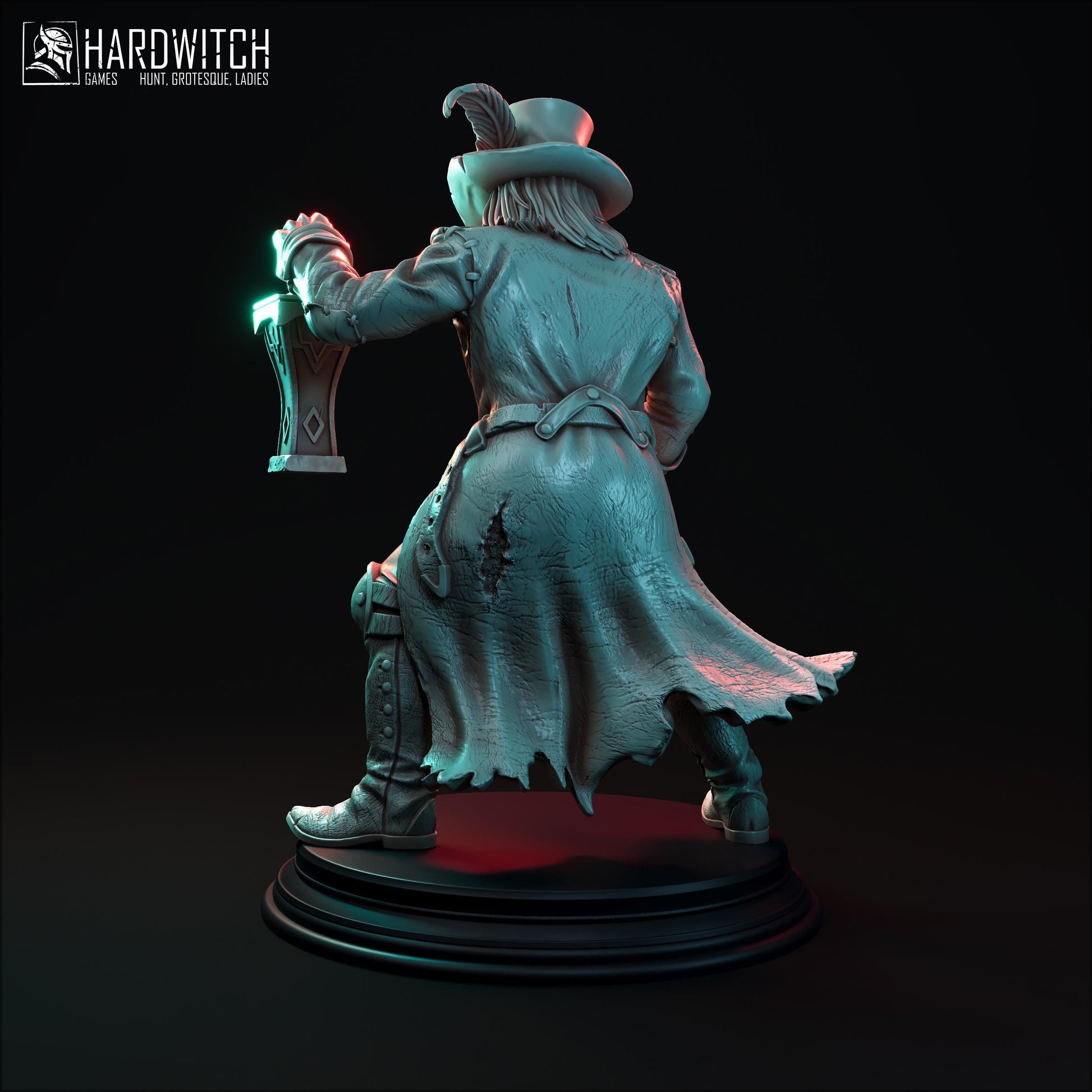 Marcus Gravedigger Miniature - 28mm / 32mm / 36mm / 75mm - HardWitch Games - Resin Printed Figure for TTRPGs and Board Games