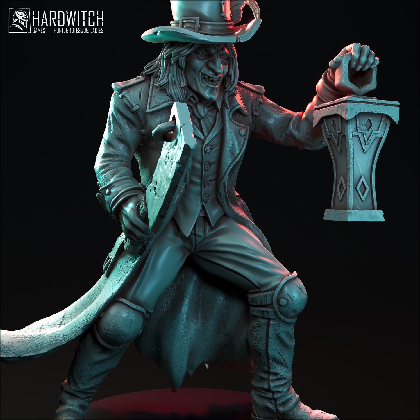Marcus Gravedigger Miniature - 28mm / 32mm / 36mm / 75mm - HardWitch Games - Resin Printed Figure for TTRPGs and Board Games