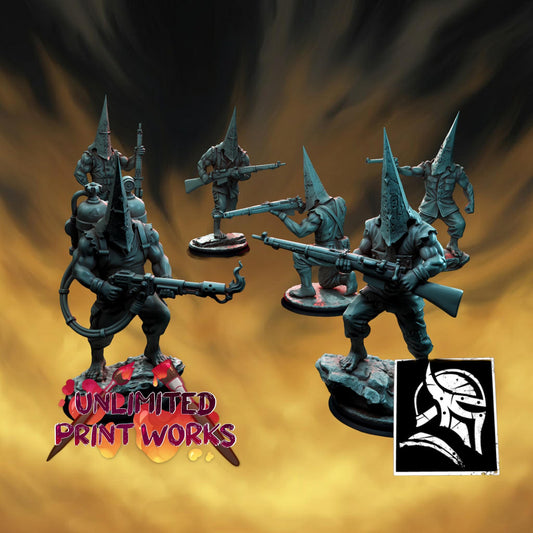 Gym Pilgrim Miniature Set - 28mm / 32mm / 36mm - HardWitch Games - Resin Printed Figure for D&D, TTRPGs, and Board Games