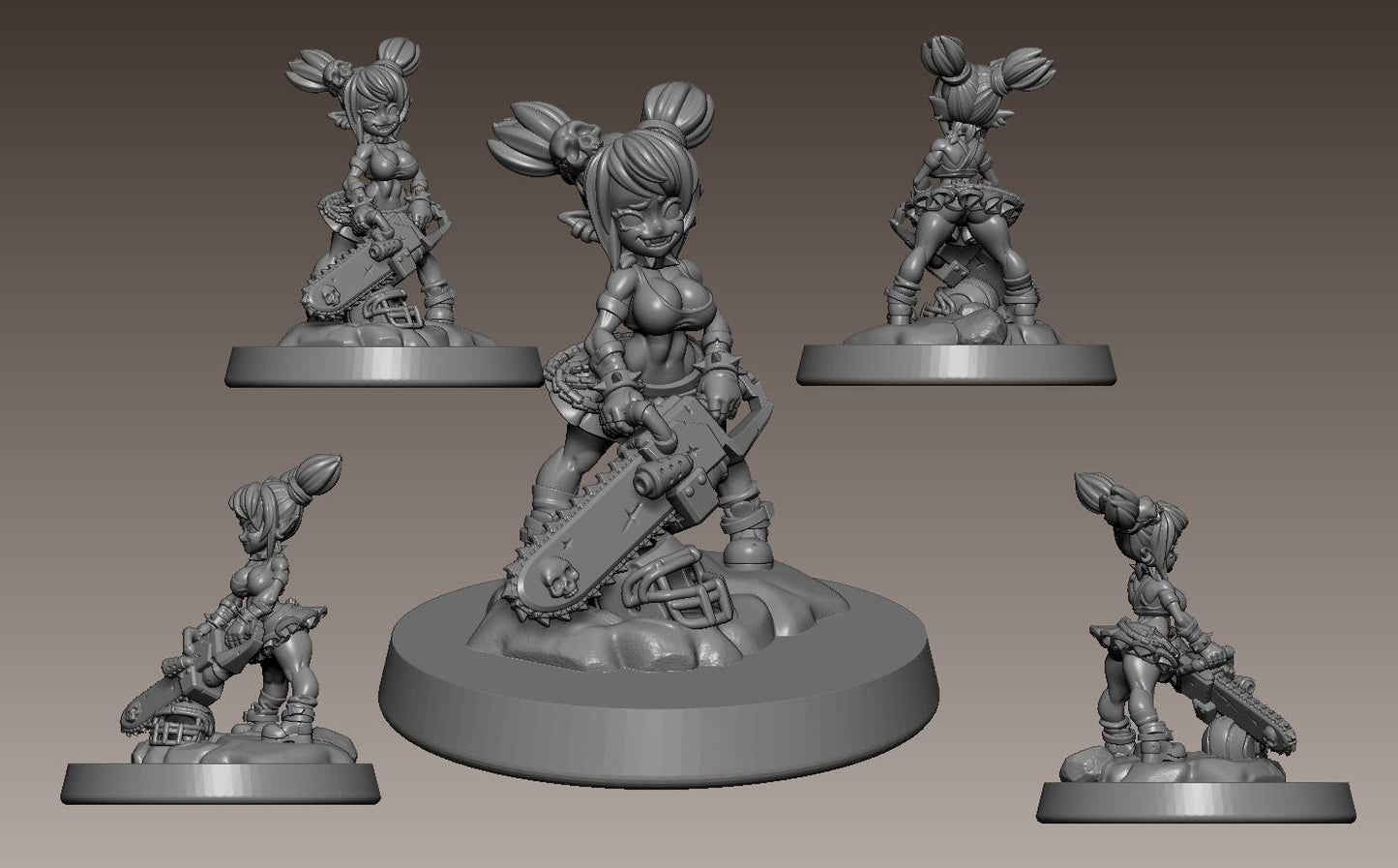 Nobblina Blackwart Miniature - 28mm / 32mm / 36mm - LPOMC - Unpainted Resin Printed Figure for D&D, TTRPGs, and Board Games