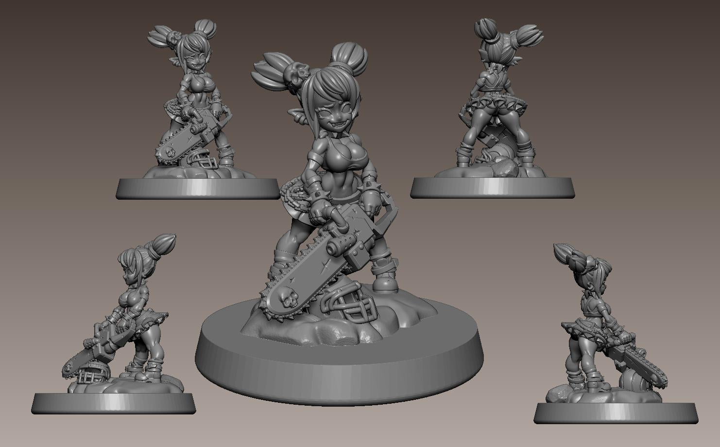 Nobblina Blackwart Miniature - 28mm / 32mm / 36mm - LPOMC - Unpainted Resin Printed Figure for D&D, TTRPGs, and Board Games