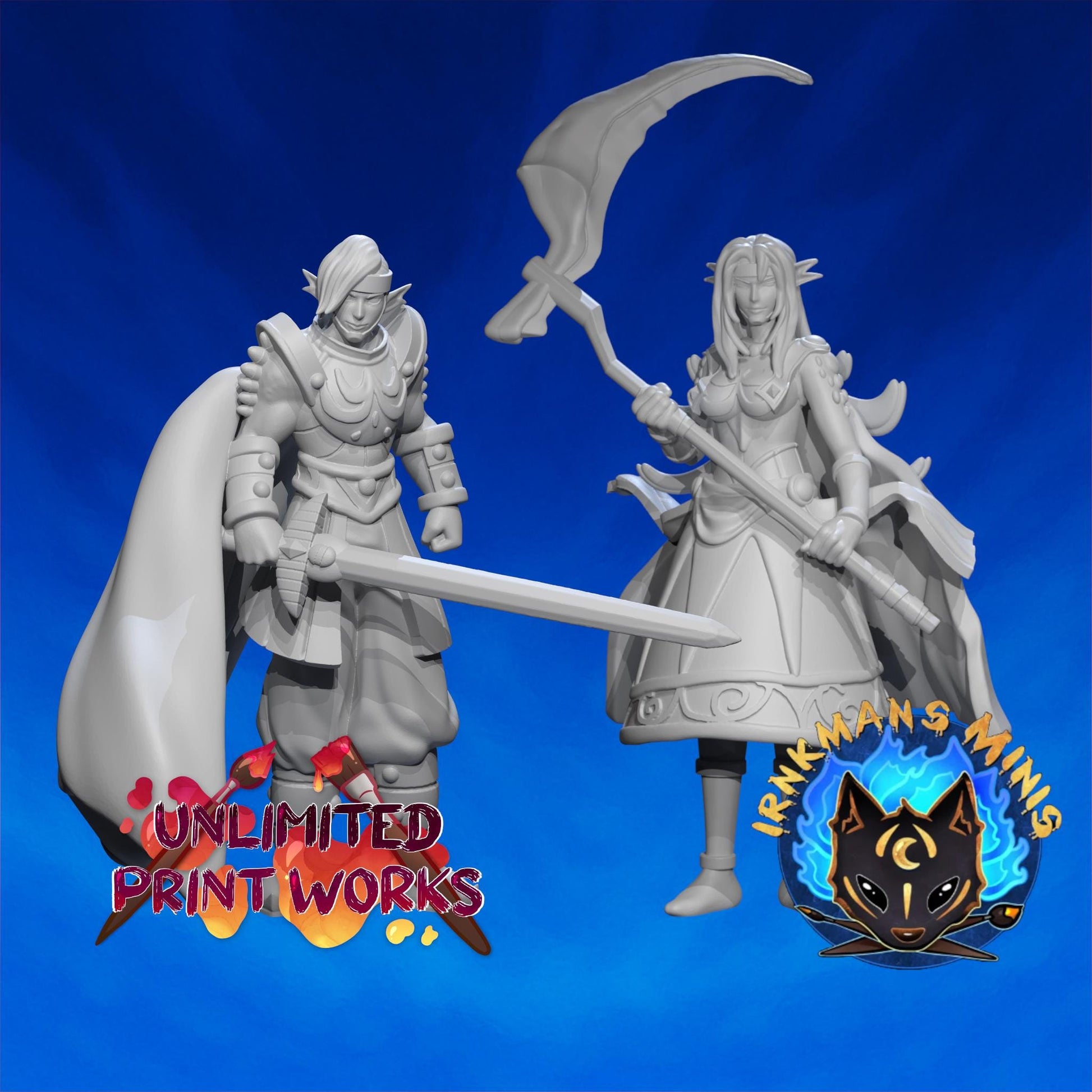Menardi Miniature - 28mm / 32mm / 36mm - Irnkman's Minis - Resin Printed Figure for D&D, TTRPGs, and Board Games