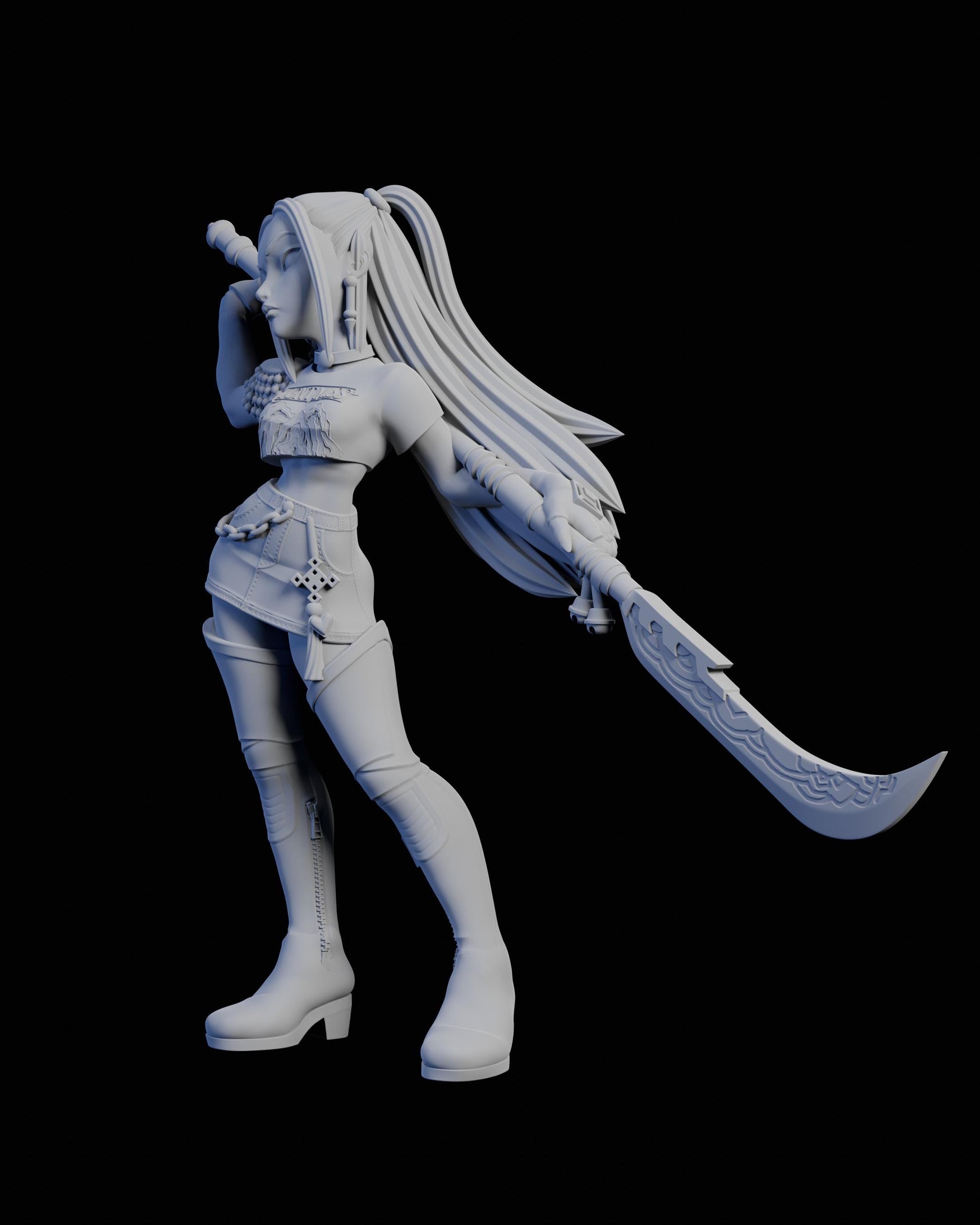 VALKYR//E Leader Miniature - 28mm / 32mm / 36mm / 75mm - Ethan Savage Studios - Unpainted Resin Printed Figure for TTRPGs, and Board Games